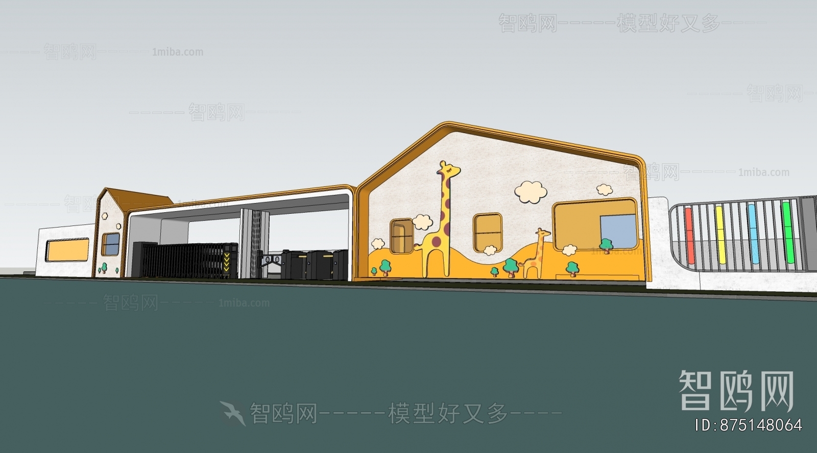 Modern School Building