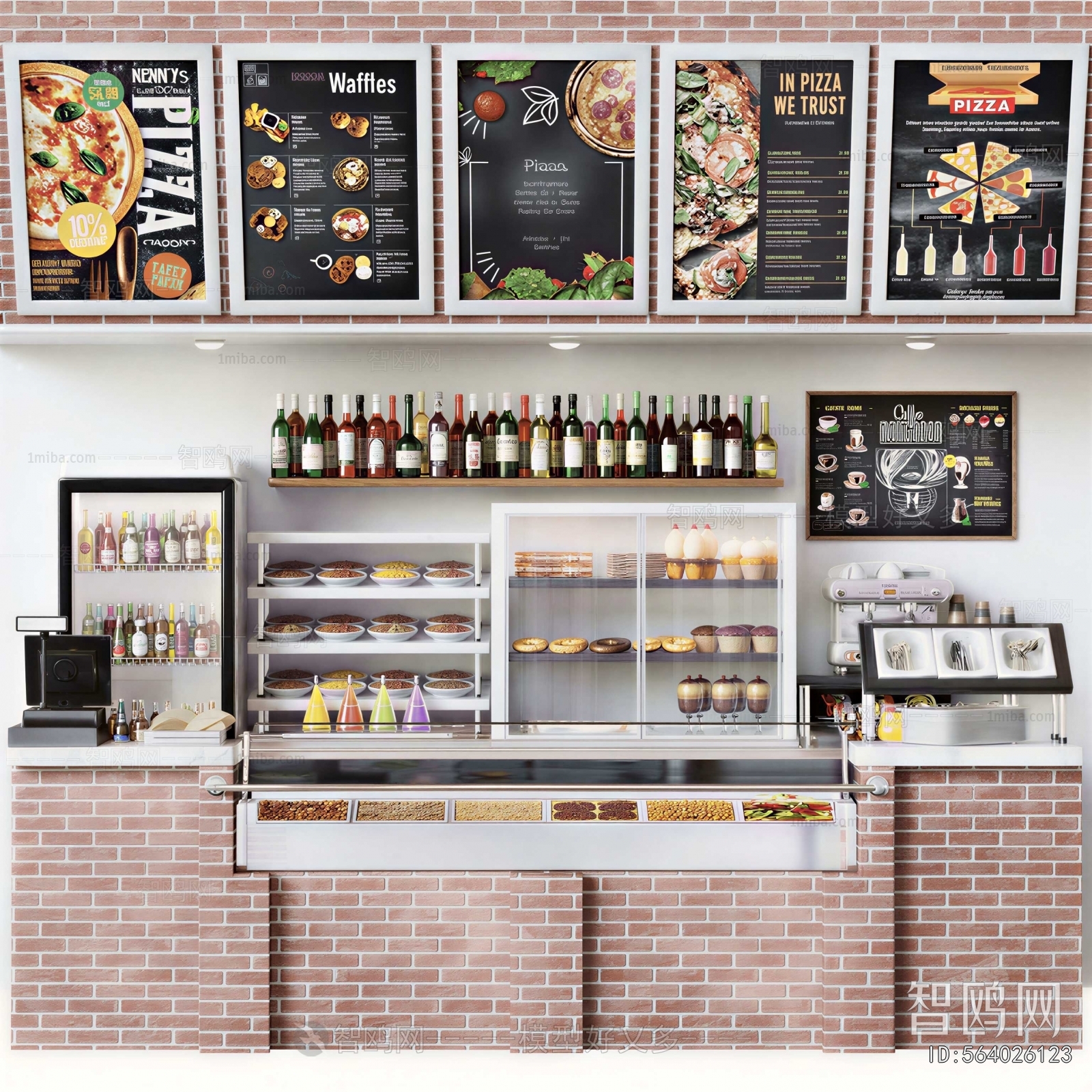 Industrial Style Counter Bar