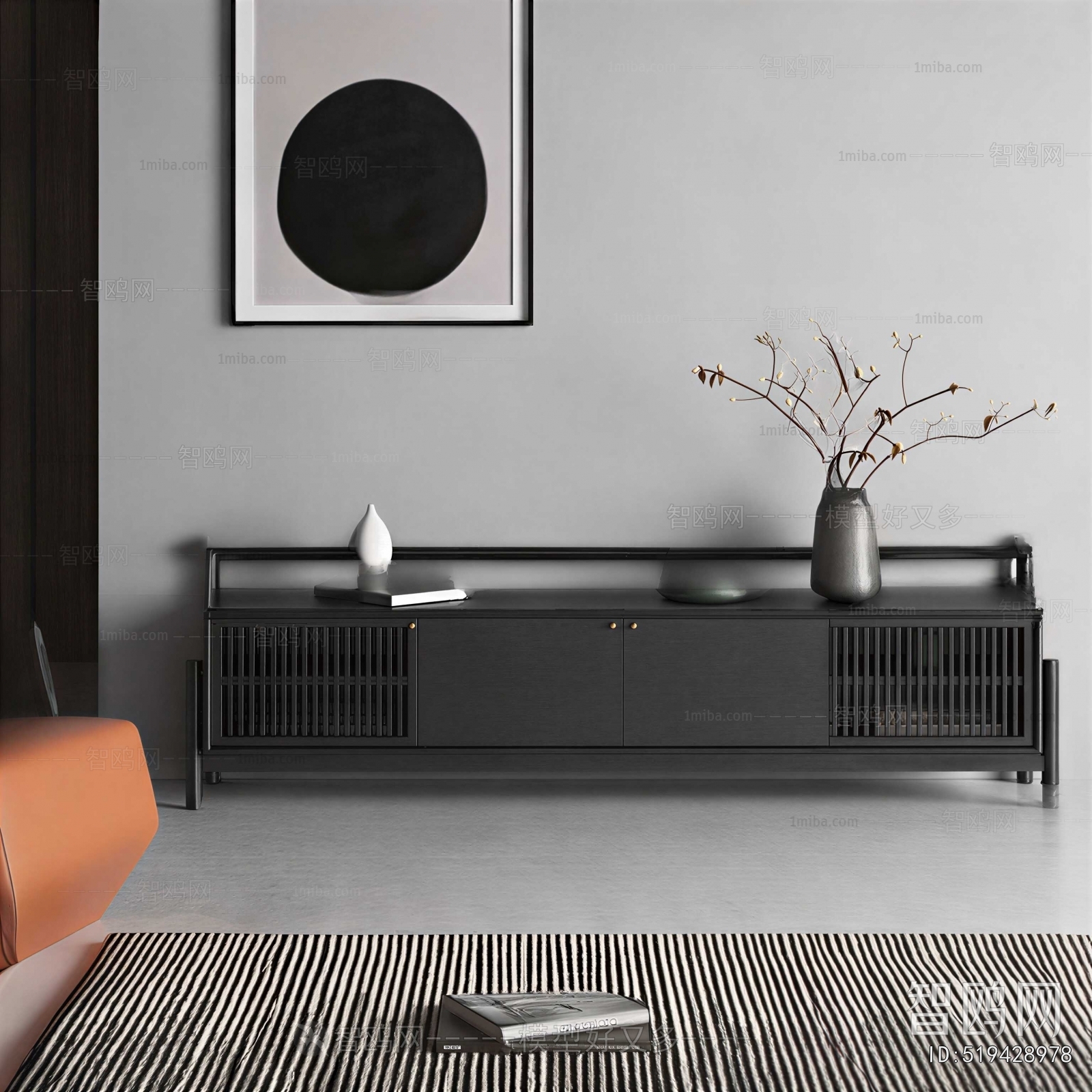New Chinese Style TV Cabinet