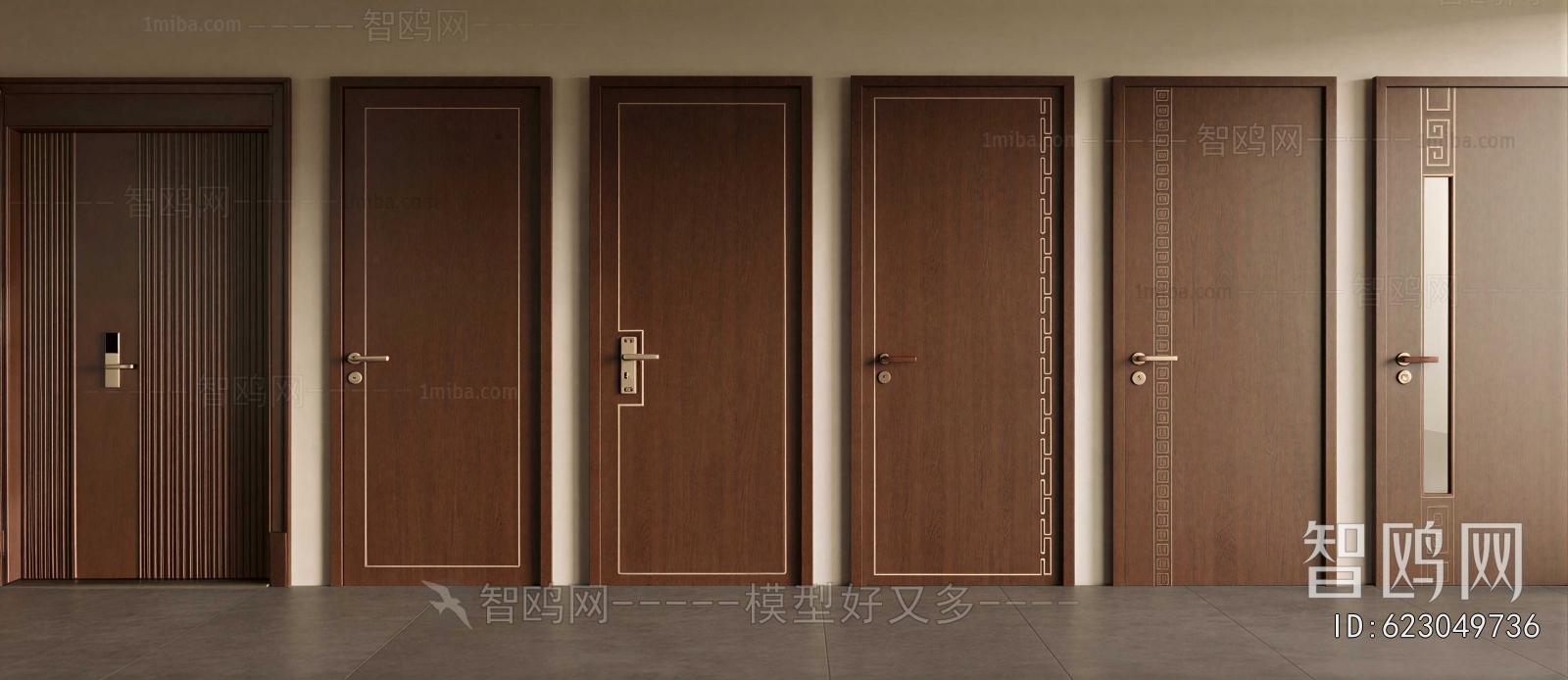 New Chinese Style Single Door
