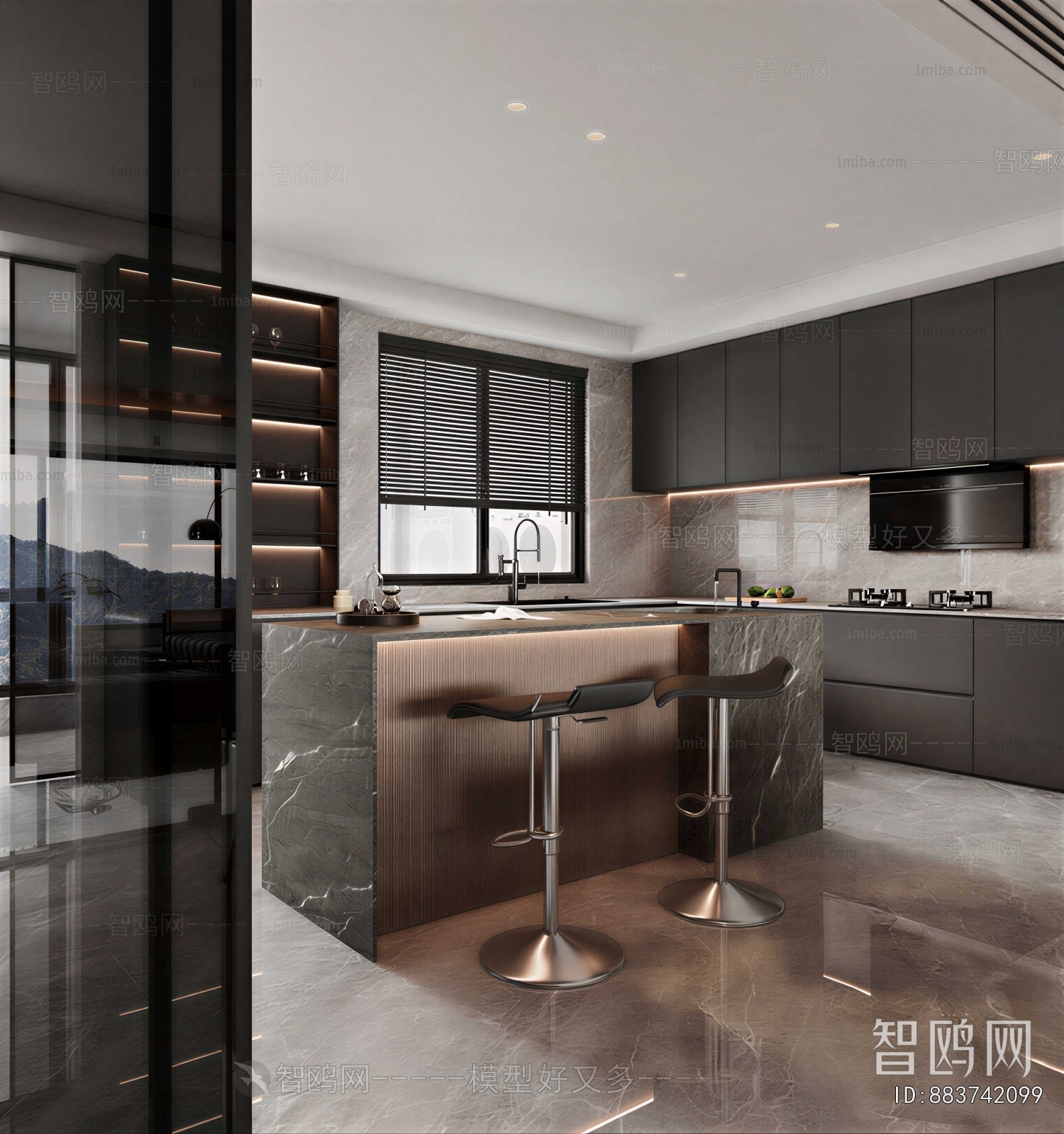 Modern Open Kitchen