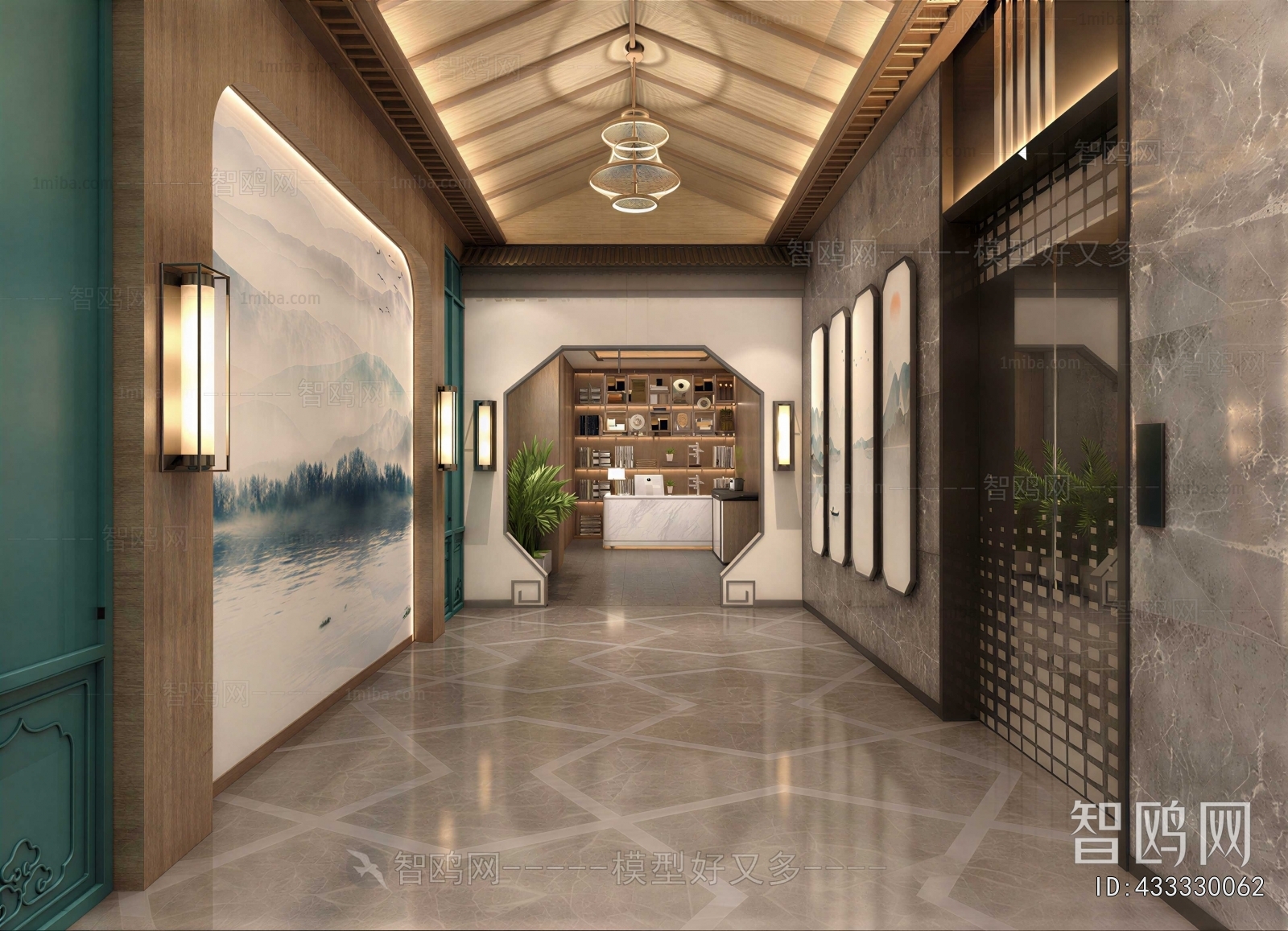 New Chinese Style Hallway