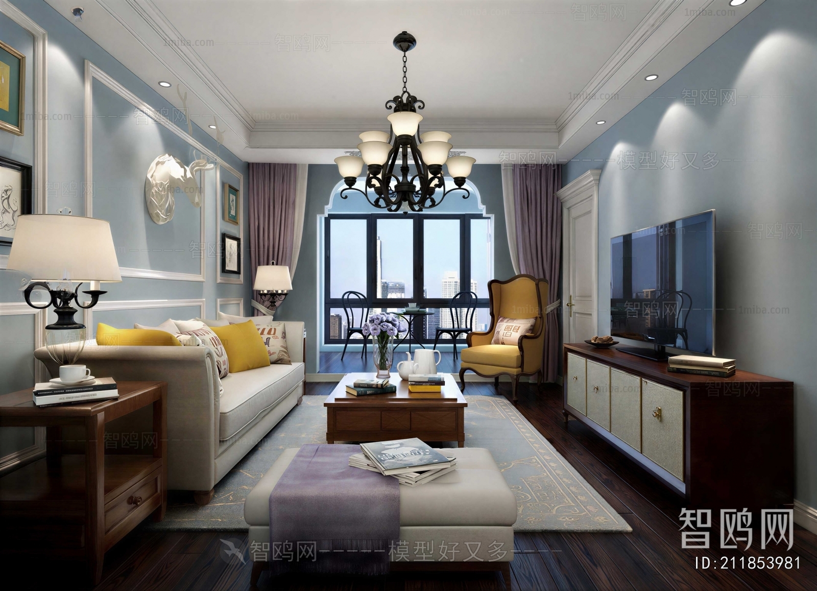 American Style A Living Room