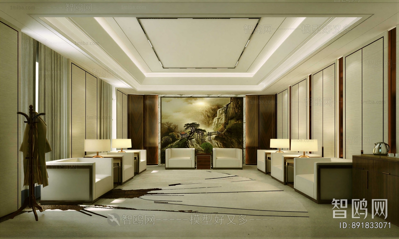 New Chinese Style Reception Room