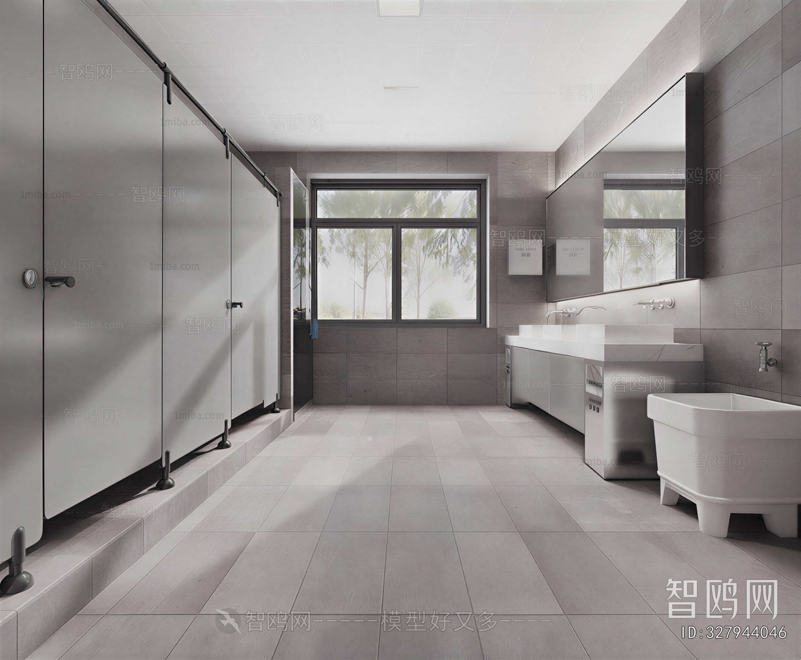 Modern Public Toilet