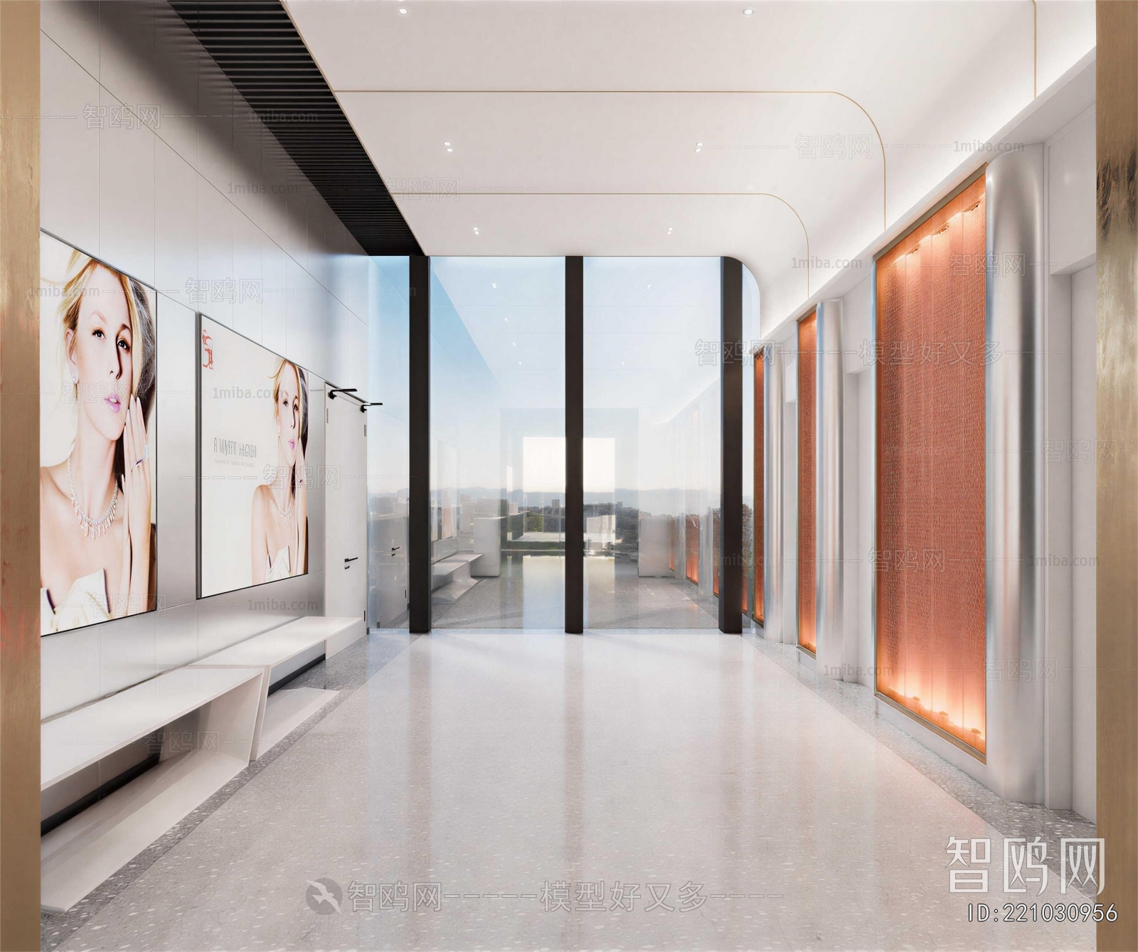Modern Office Aisle