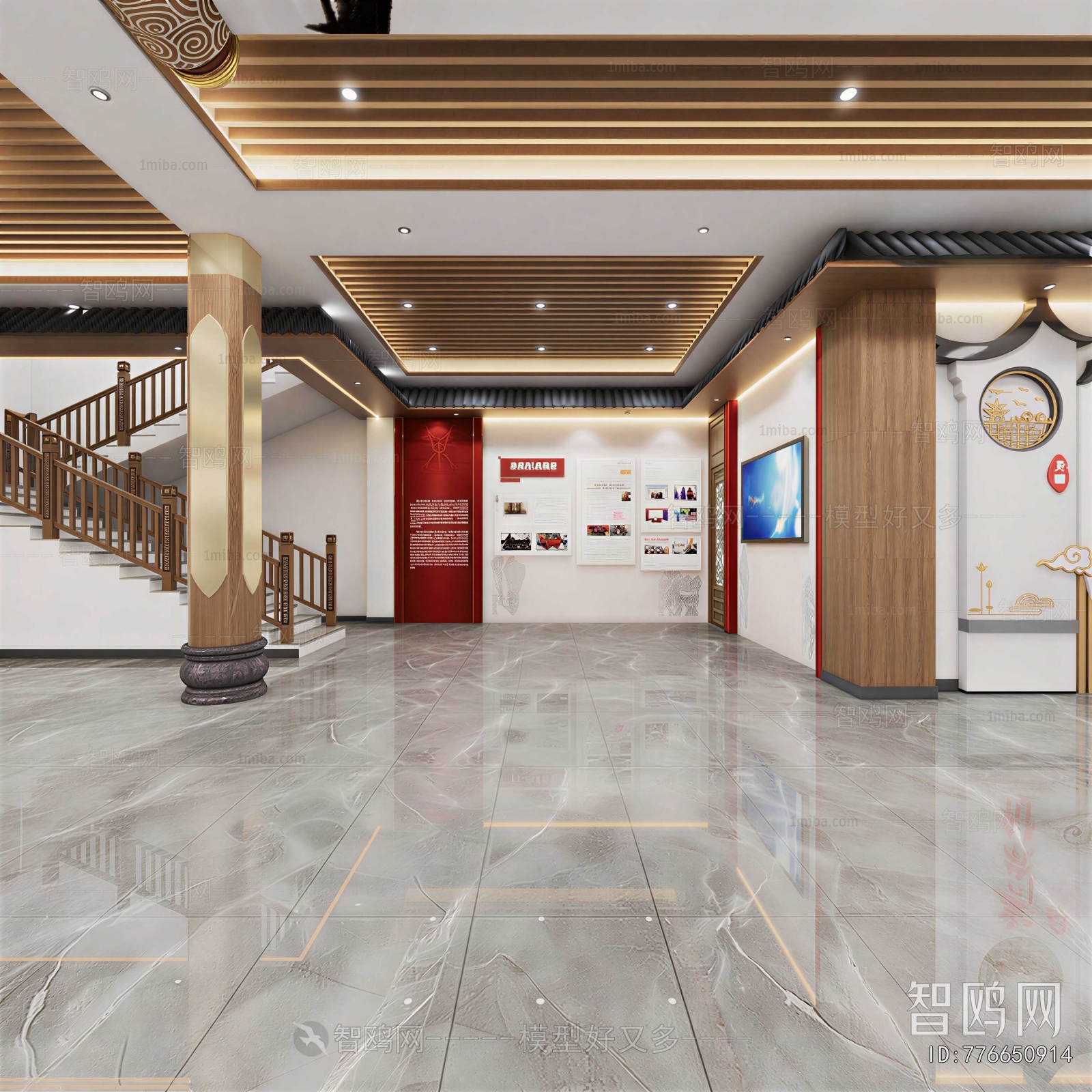 New Chinese Style Exhibition Hall