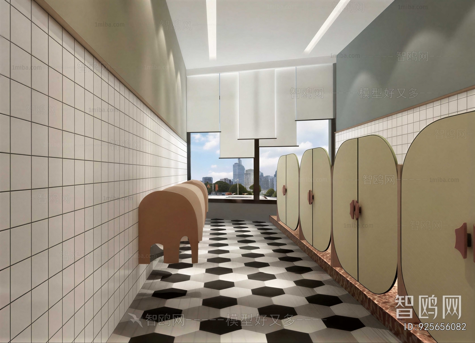 Modern Children's Restroom