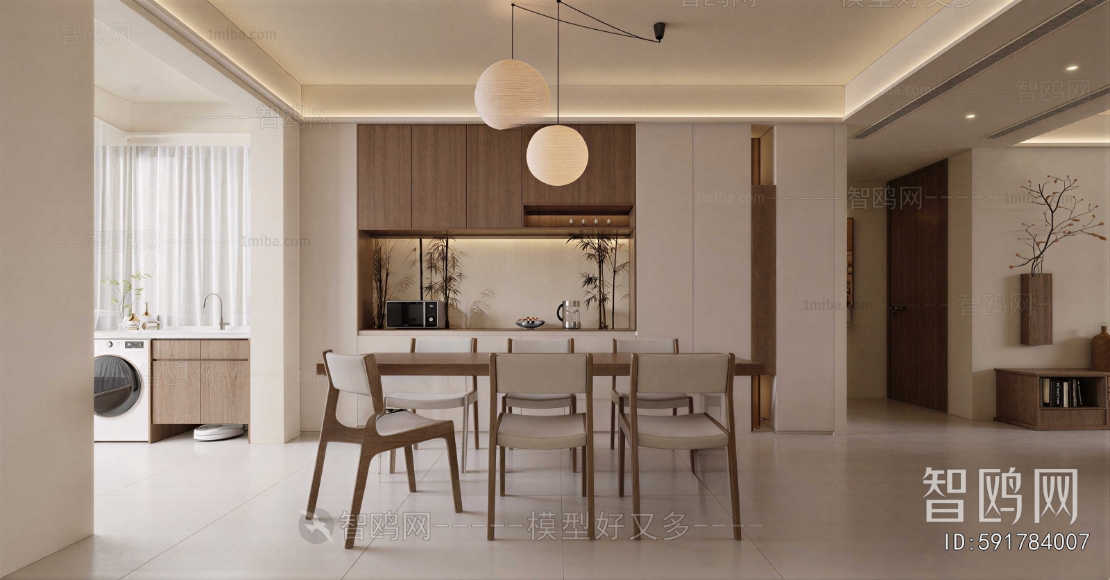 New Chinese Style Dining Room