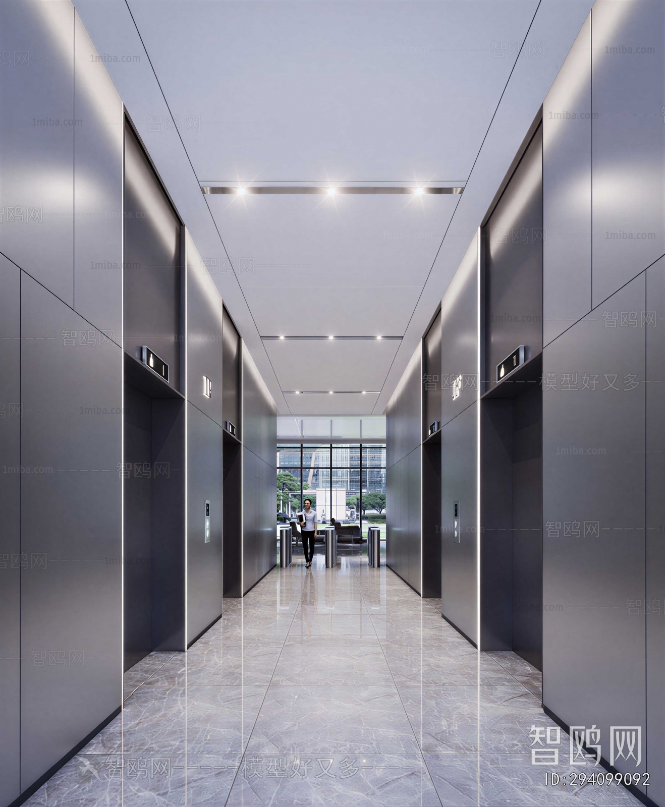 Modern Office Reception Desk