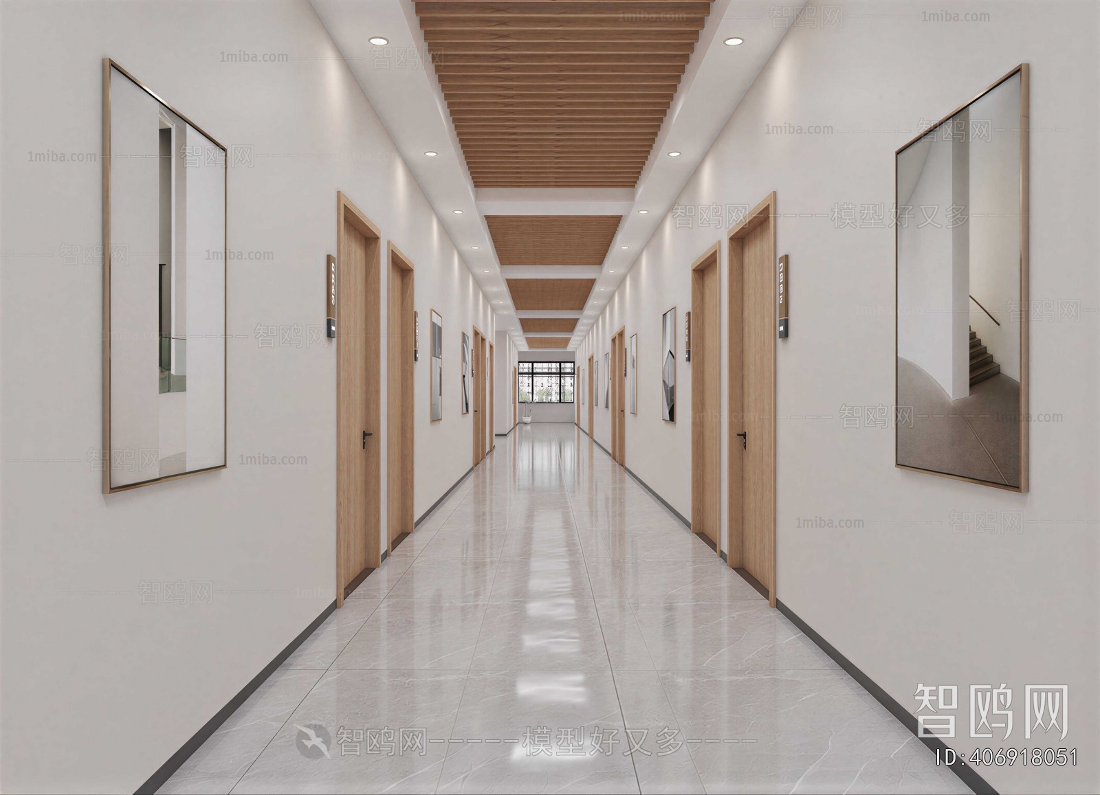 New Chinese Style Office Aisle