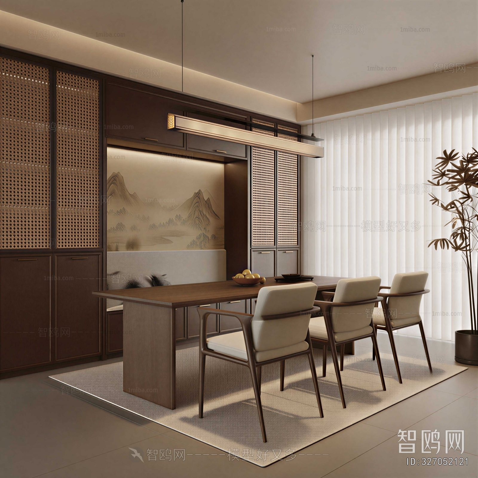 New Chinese Style Dining Room