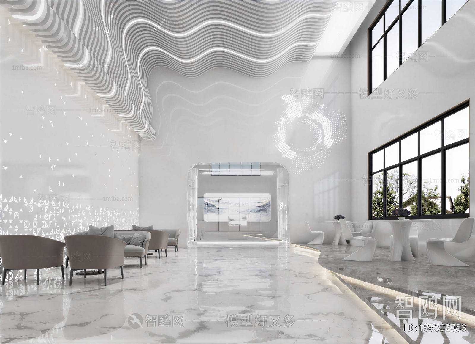 Modern Office Reception Desk