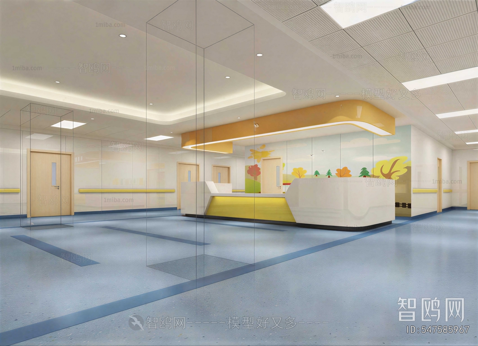 Modern Hospital Hall