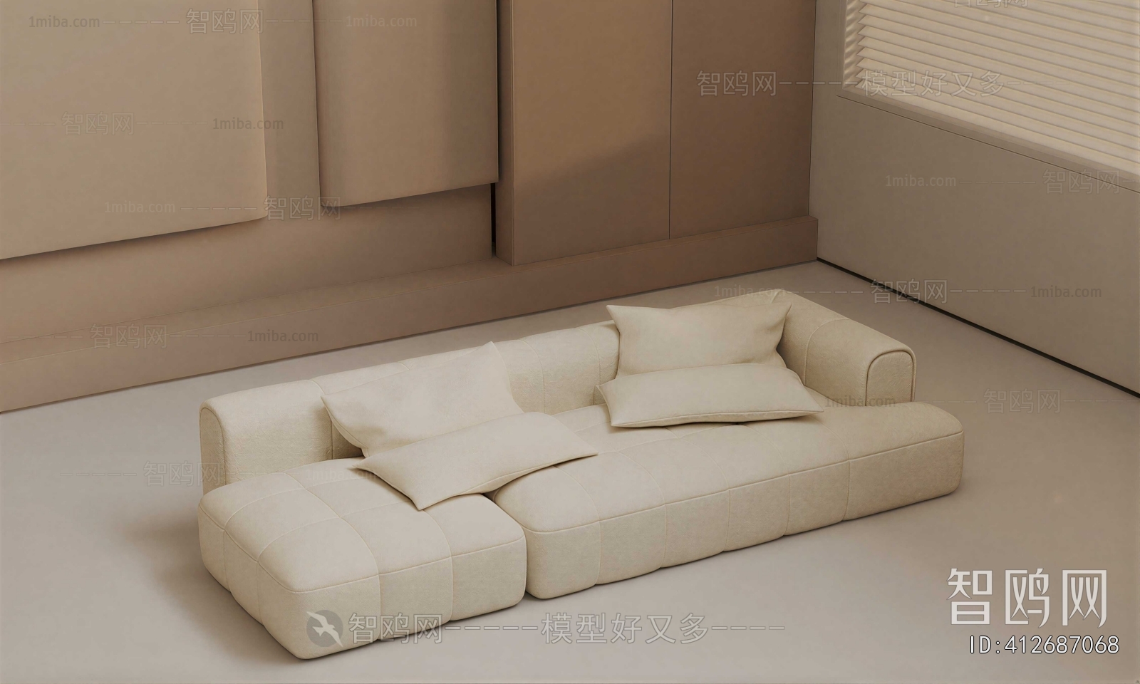 Modern Three-seat Sofa