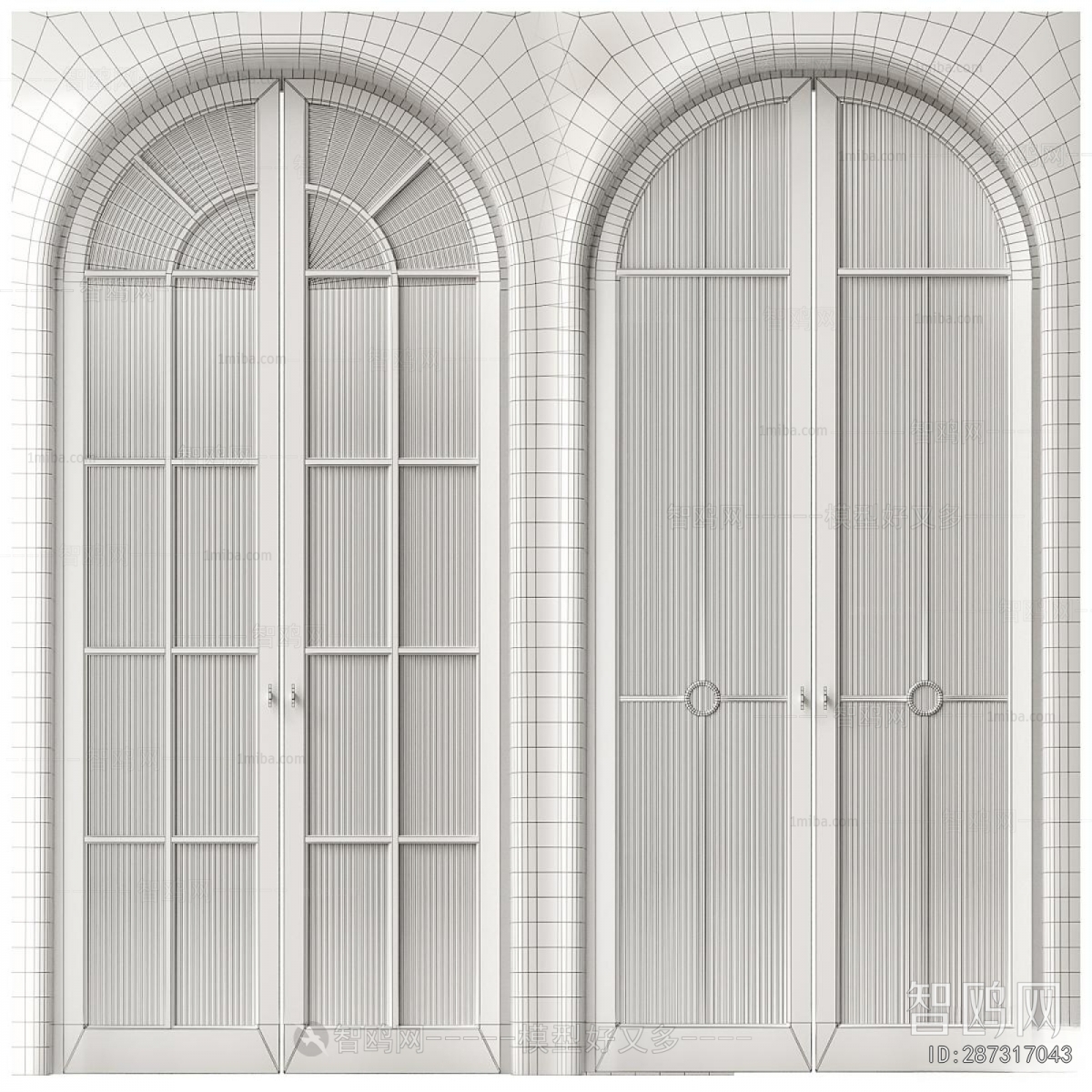 Modern Double Door