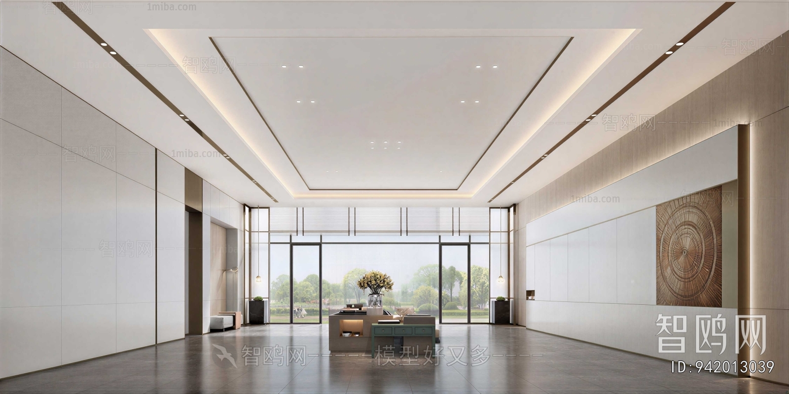 Modern Office Reception Desk