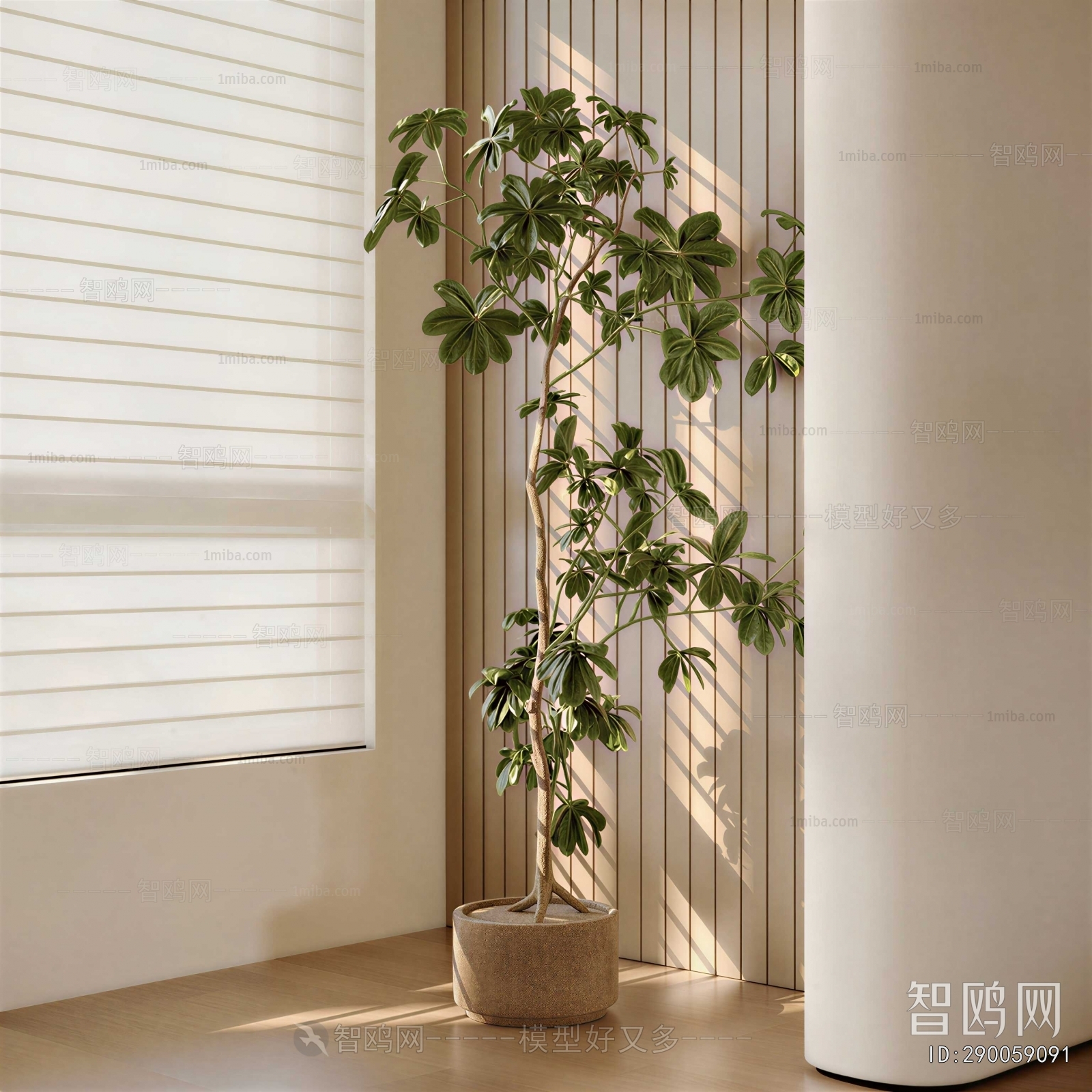 Modern Ground Green Plant Potted Plants