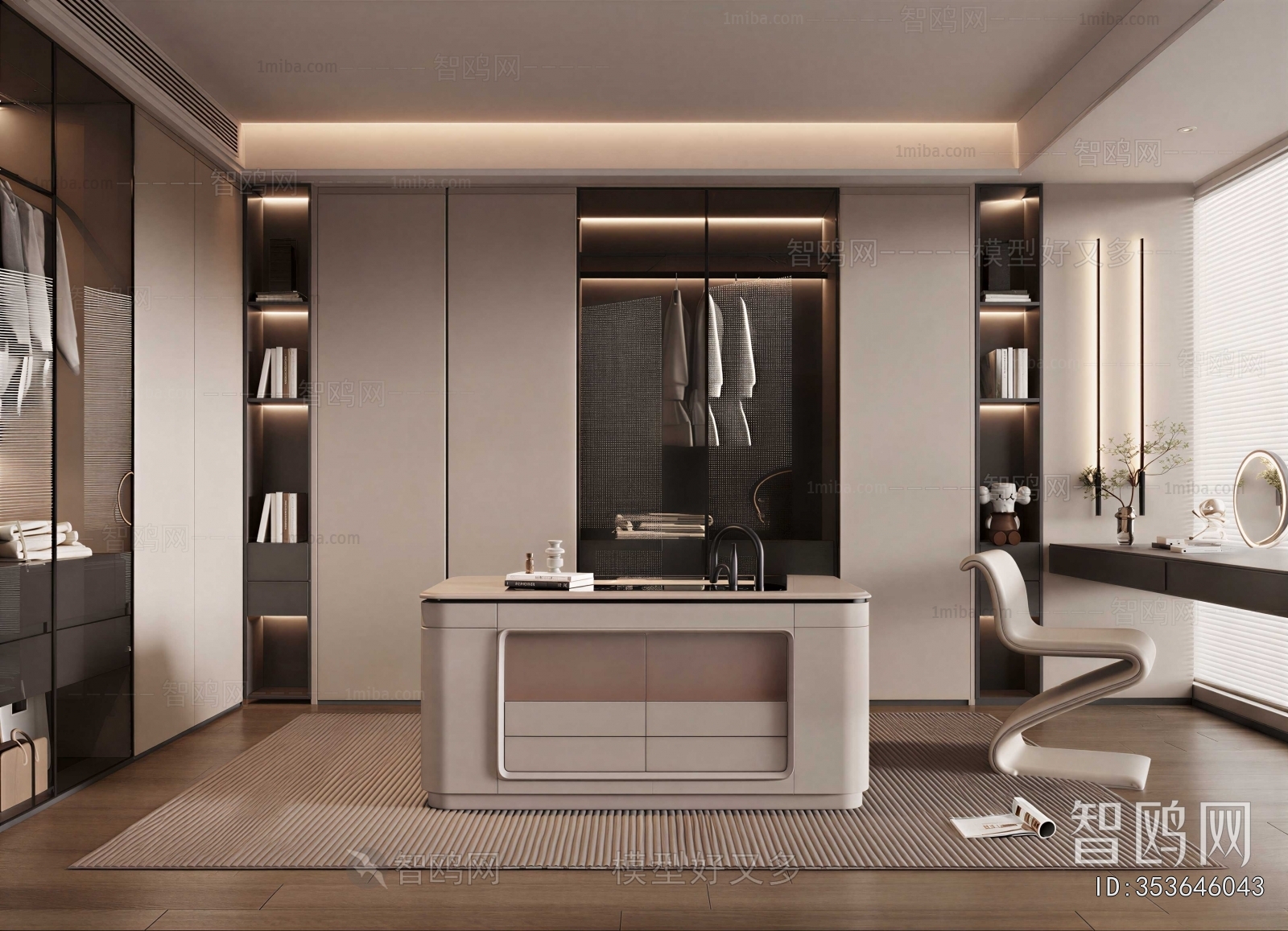 Modern Clothes Storage Area