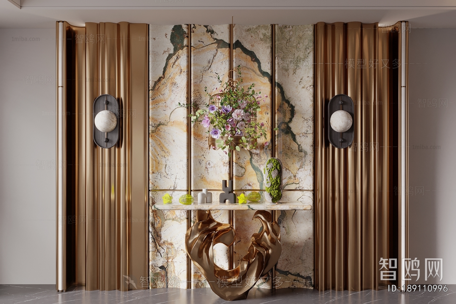 Modern Post Modern Style Console