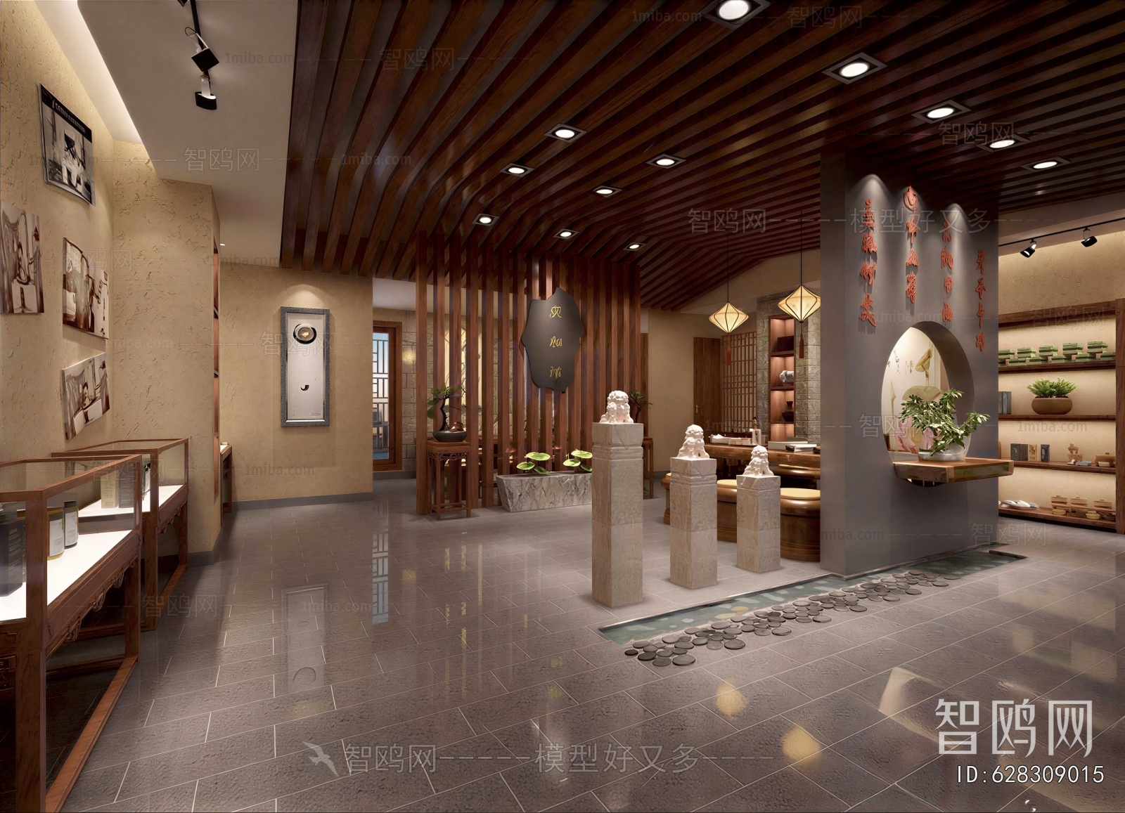 New Chinese Style Exhibition Hall