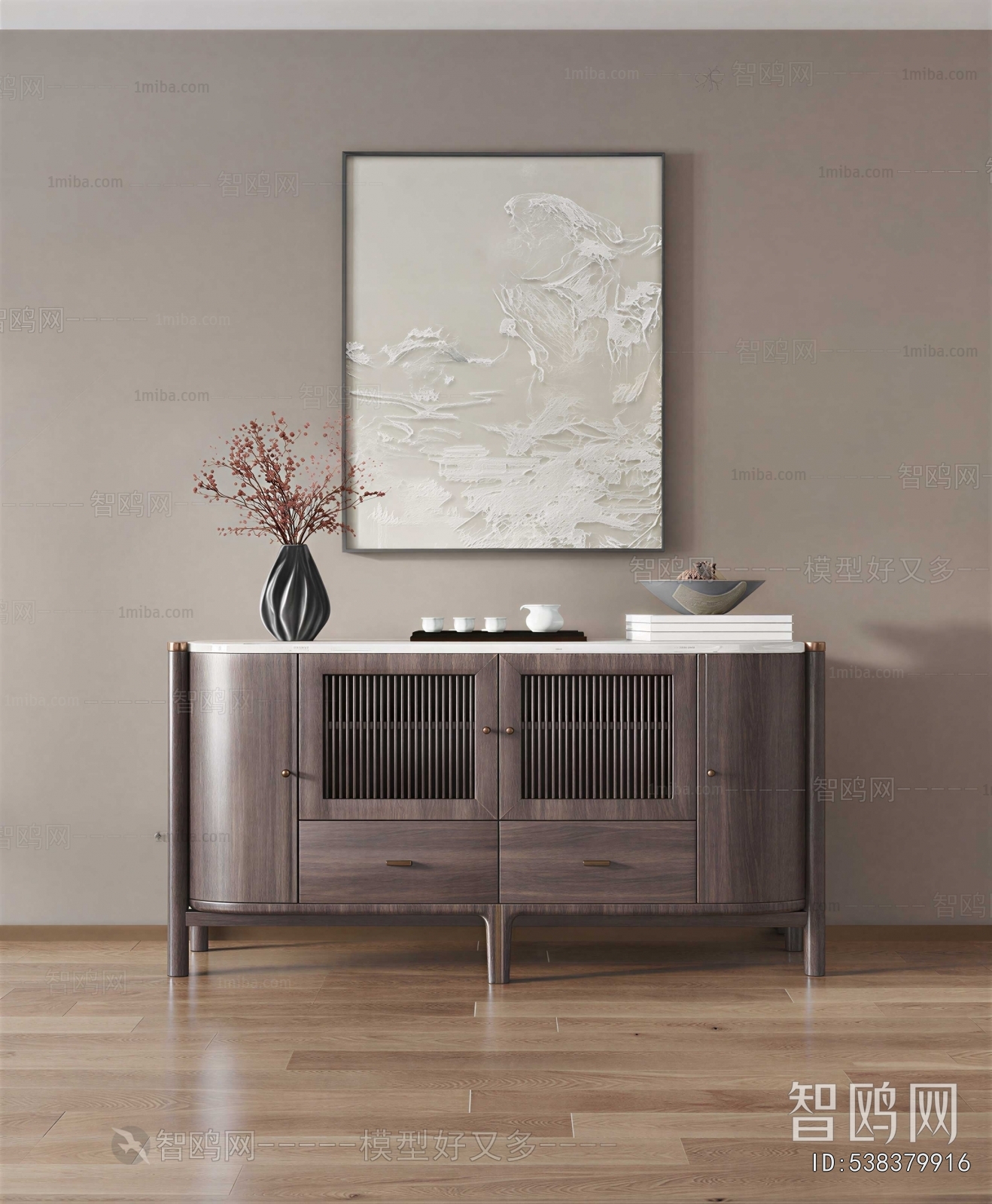 New Chinese Style Entrance Cabinet