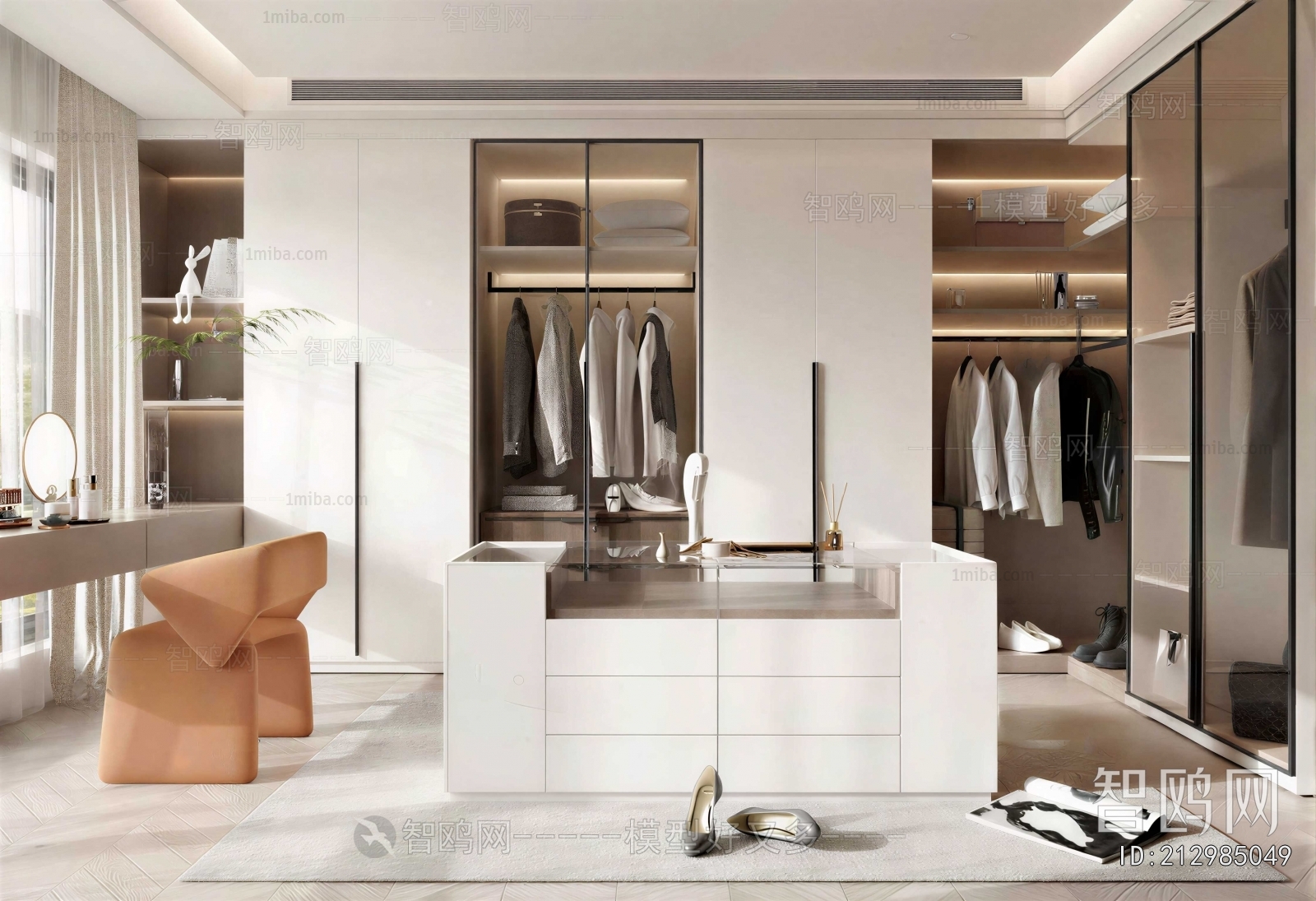 Modern Clothes Storage Area