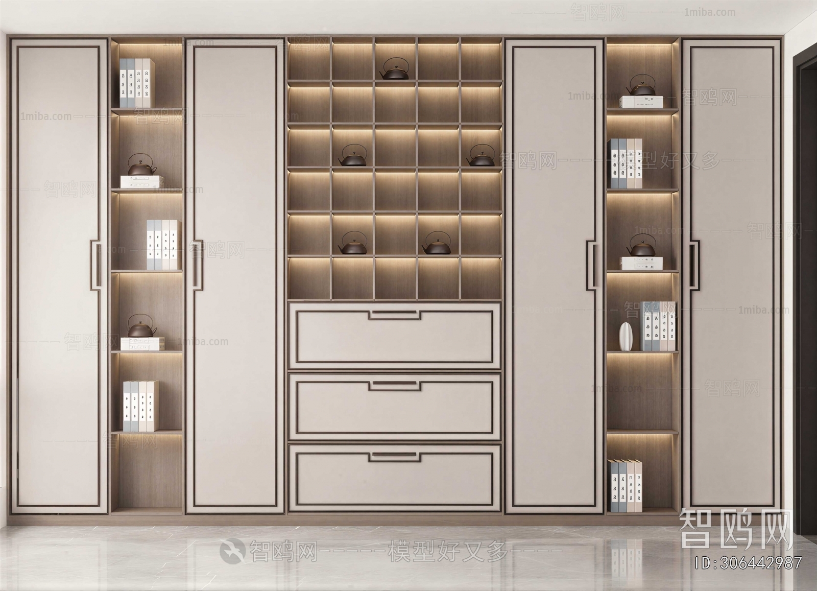 New Chinese Style Decorative Cabinet