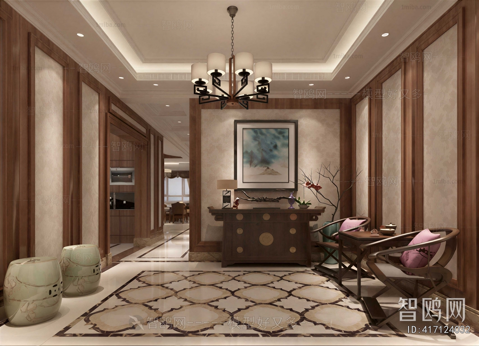 New Chinese Style Hallway