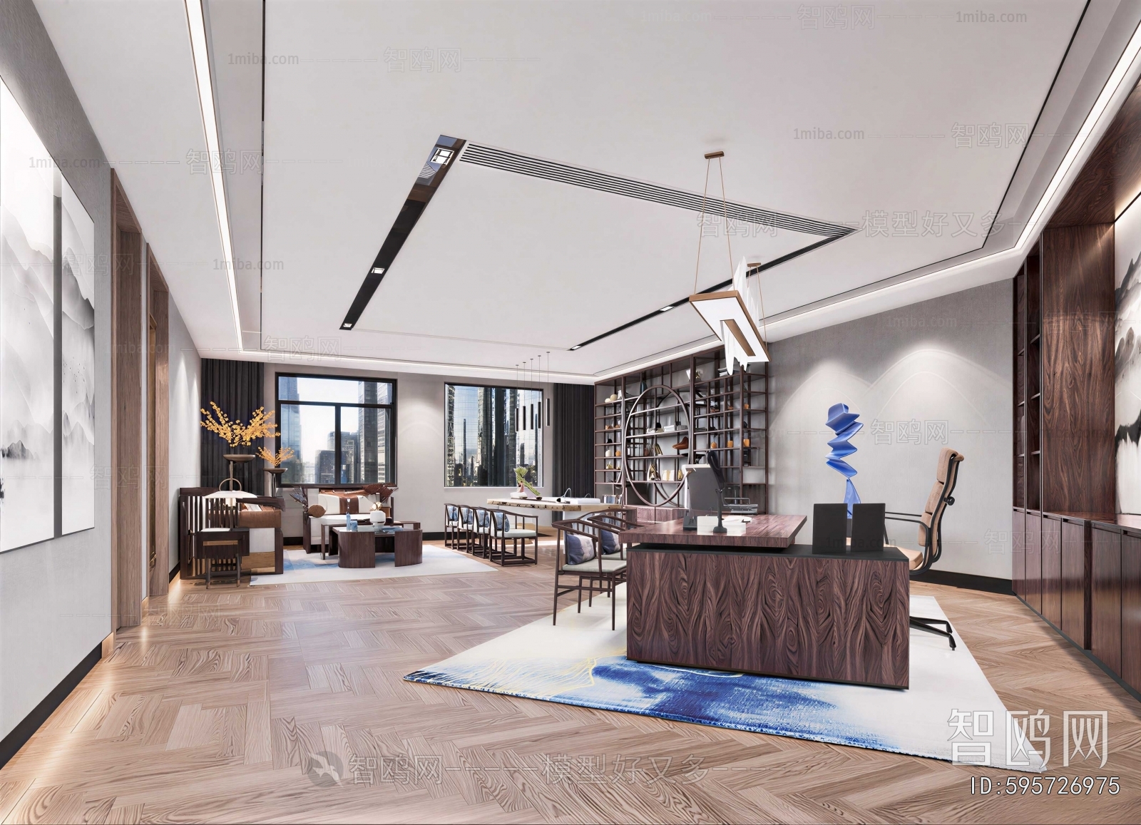 New Chinese Style Manager's Office