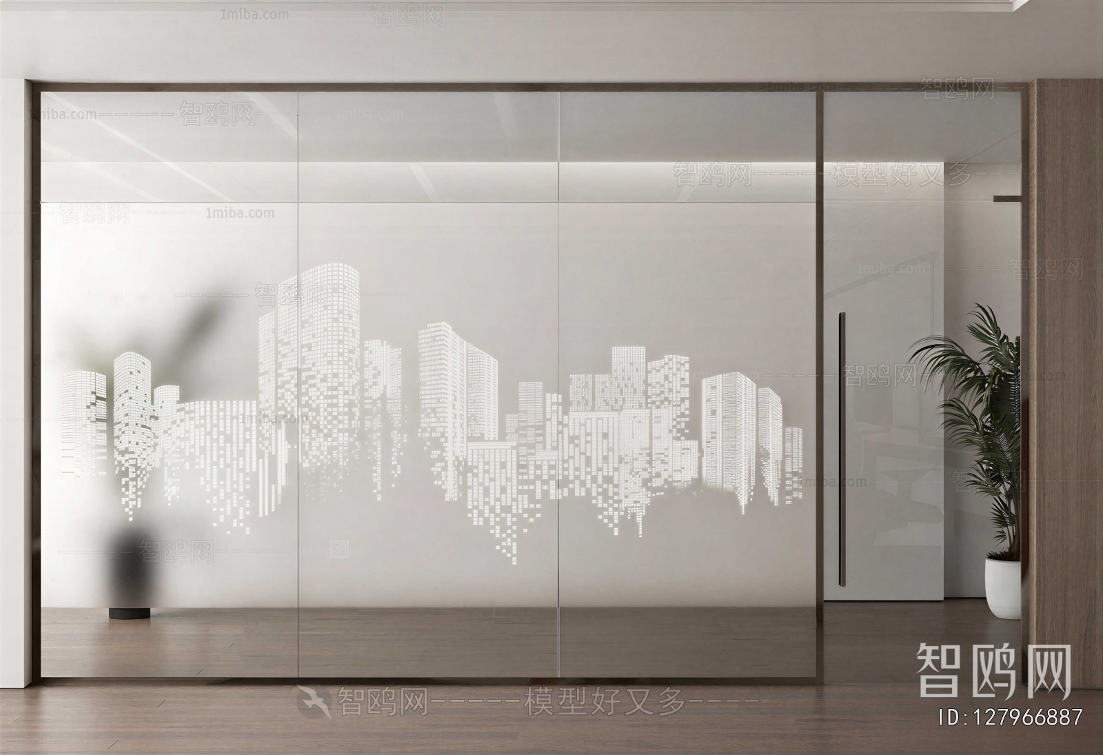 Modern Glass Screen Partition