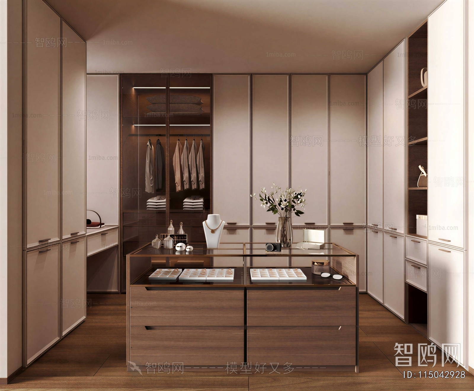 Modern Clothes Storage Area