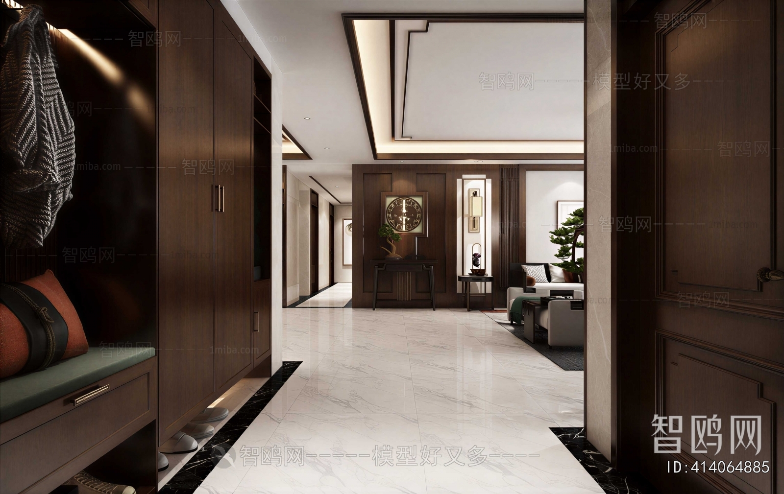 New Chinese Style Hallway