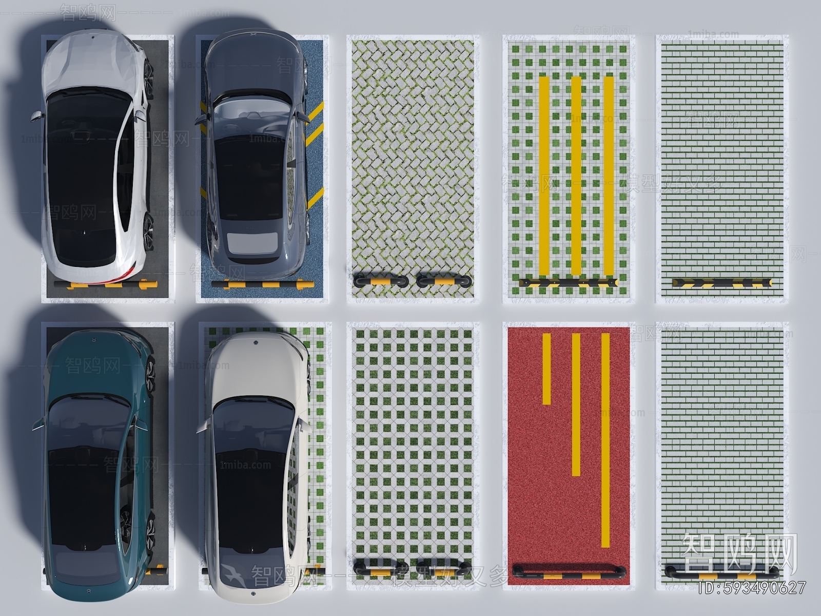 Modern Outdoor Parking Lot