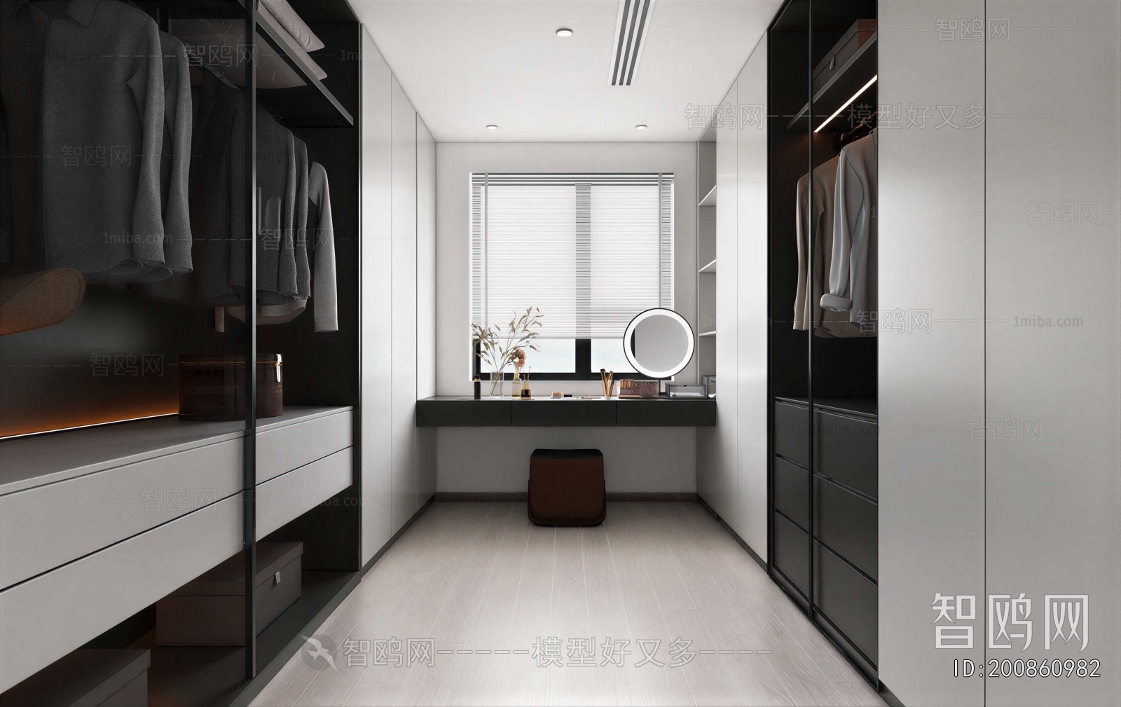 Modern Clothes Storage Area