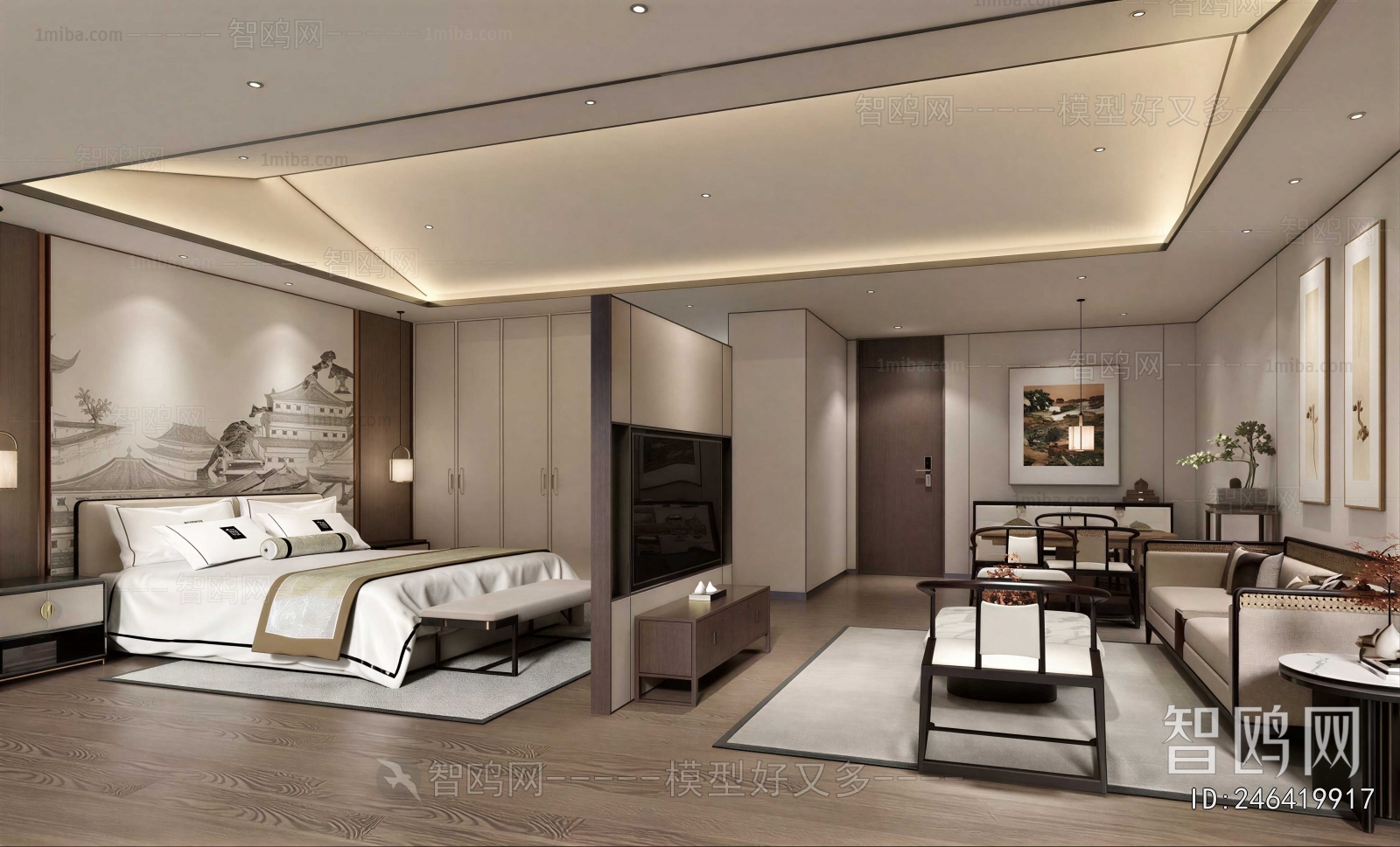 New Chinese Style Guest Room