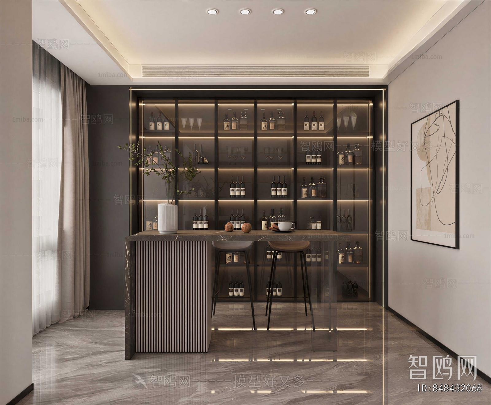 Modern Wine Cellar/Wine Tasting Room