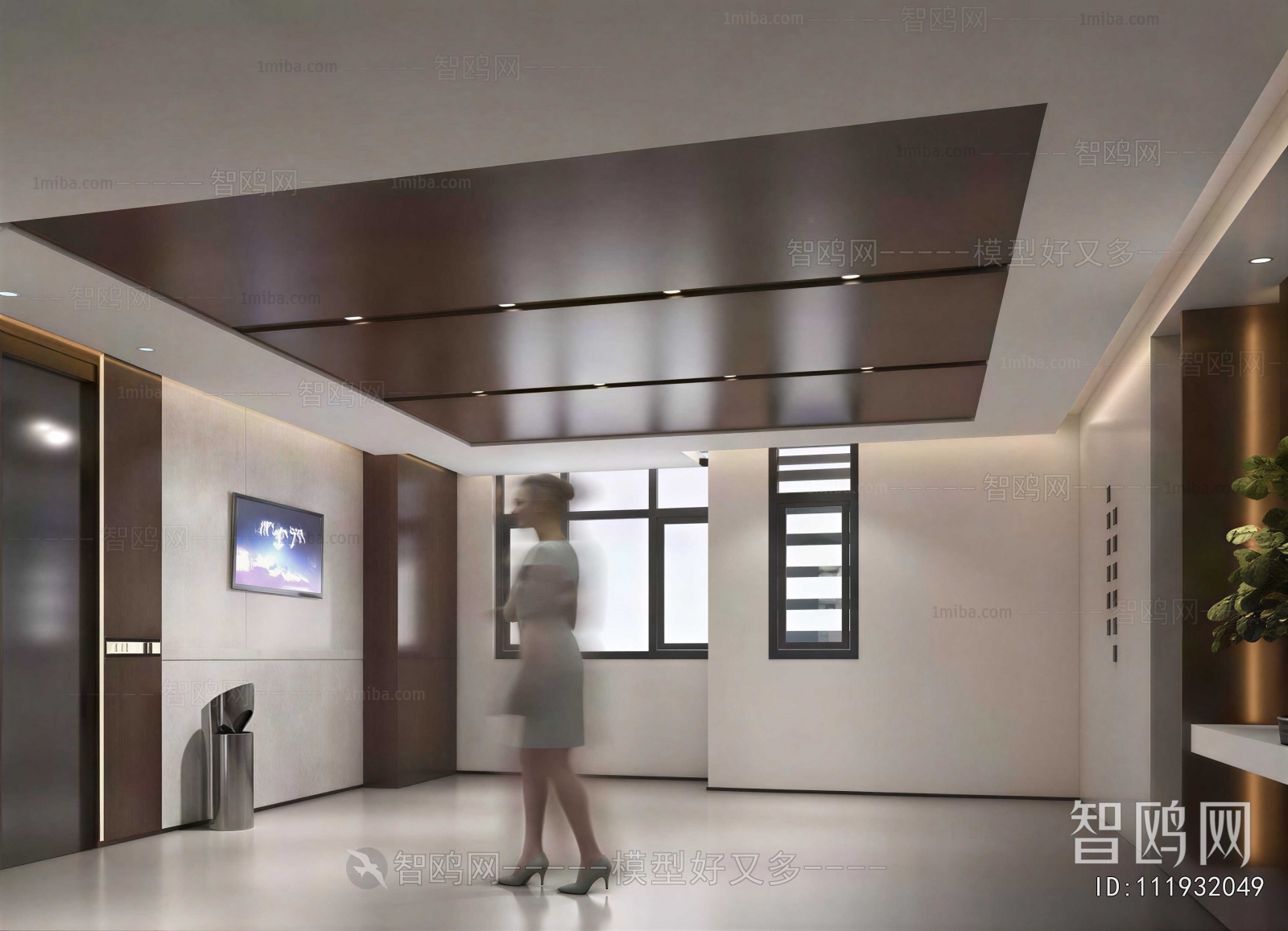 Modern Office Elevator Hall