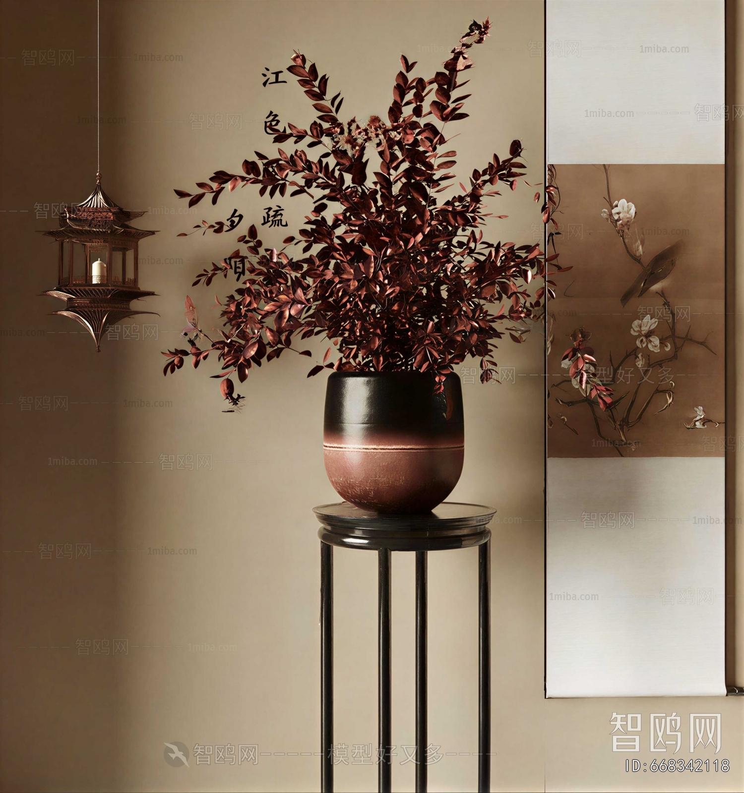 New Chinese Style Flower Arrangement
