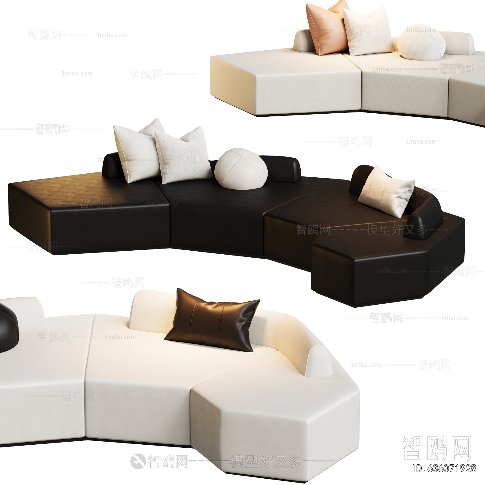 Modern Multi Person Sofa