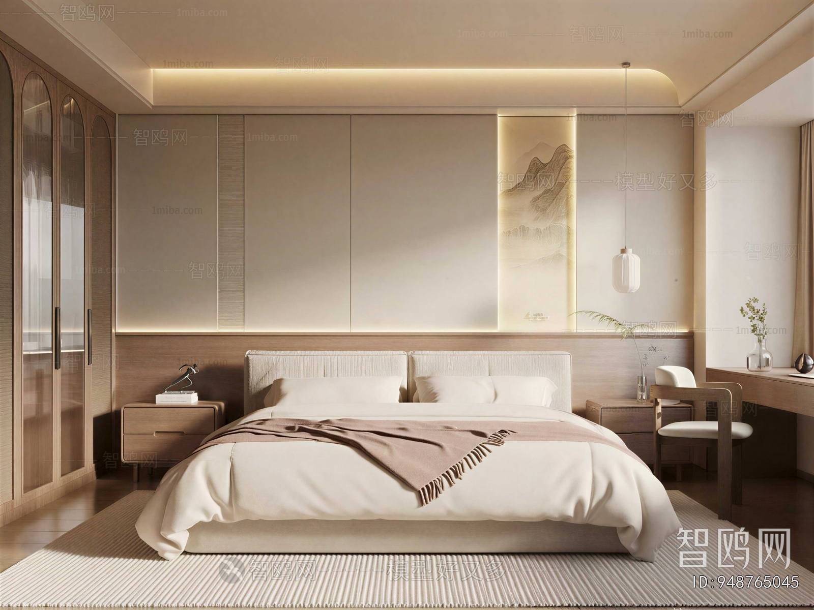New Chinese Style Bedroom