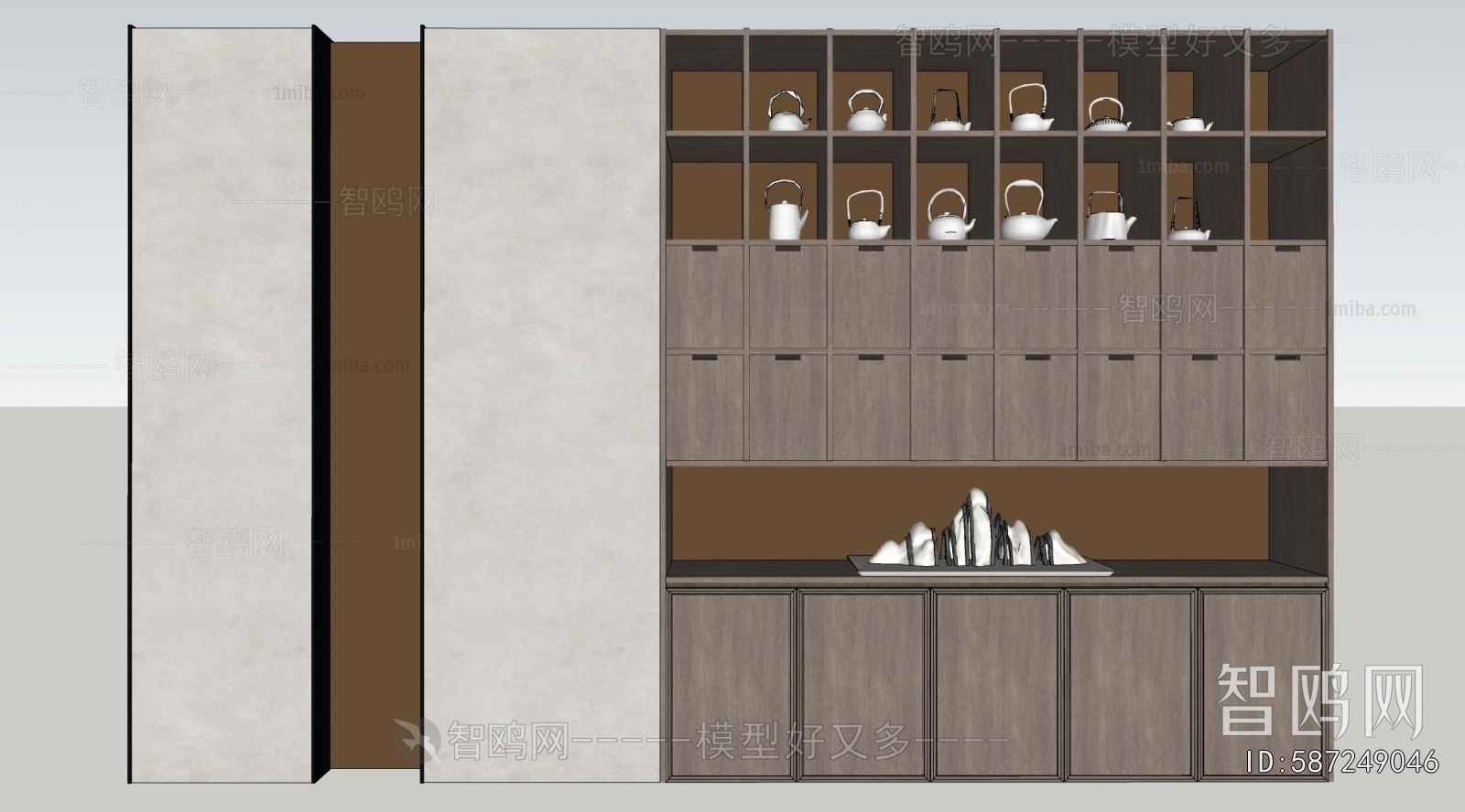 New Chinese Style Decorative Cabinet