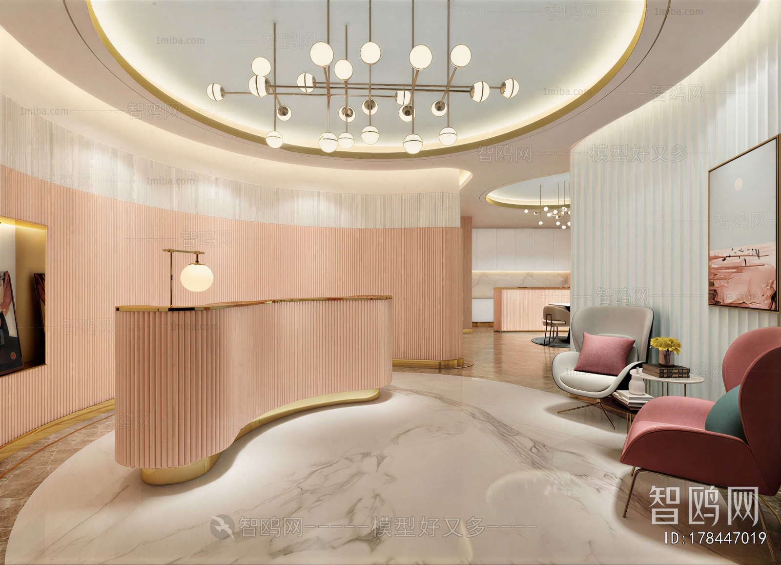 Modern Office Reception Desk