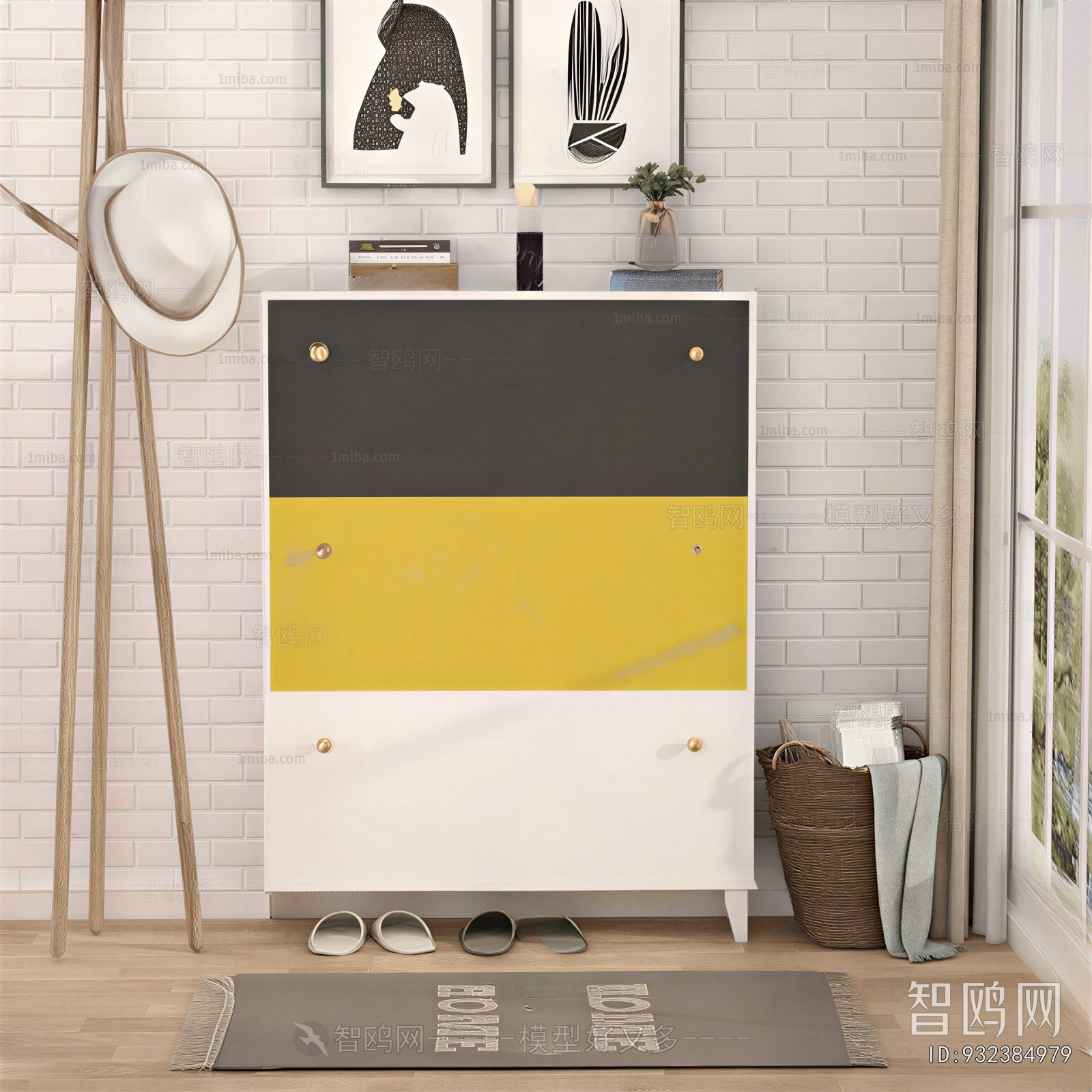 Modern Shoe Cabinet