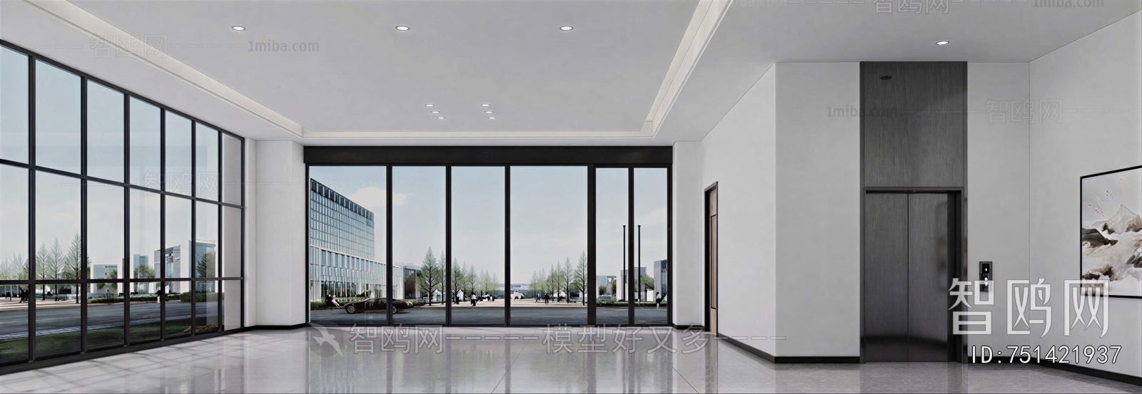 Modern Office Reception Desk