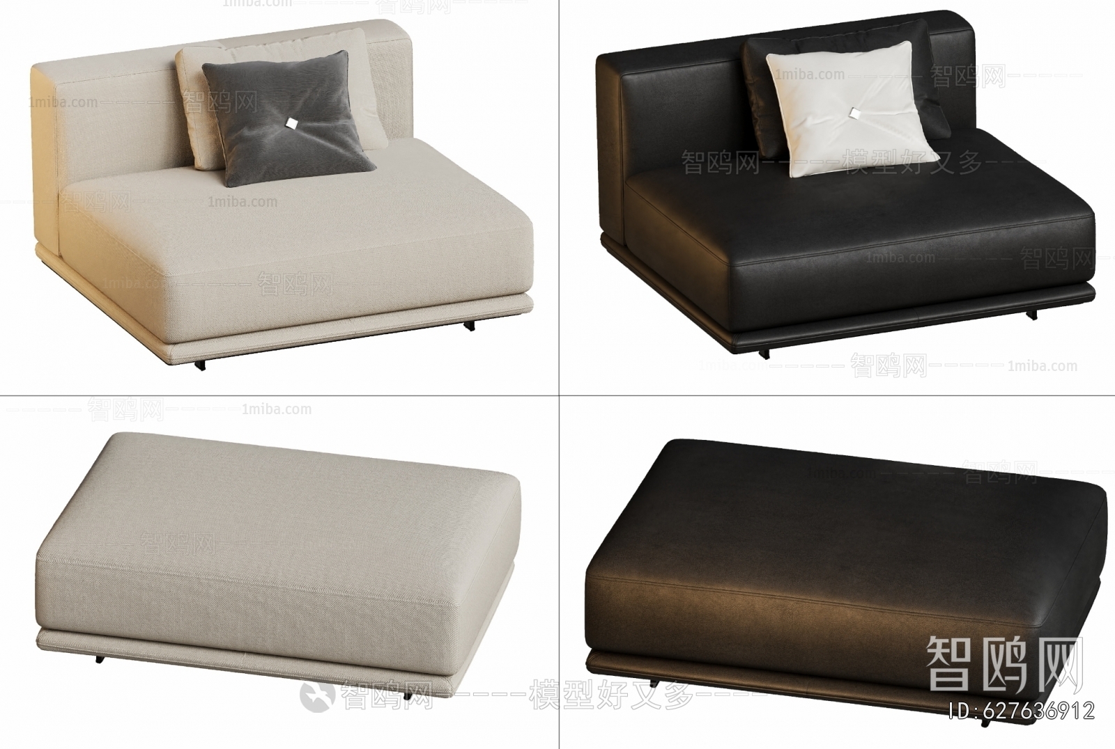 Modern Three-seat Sofa