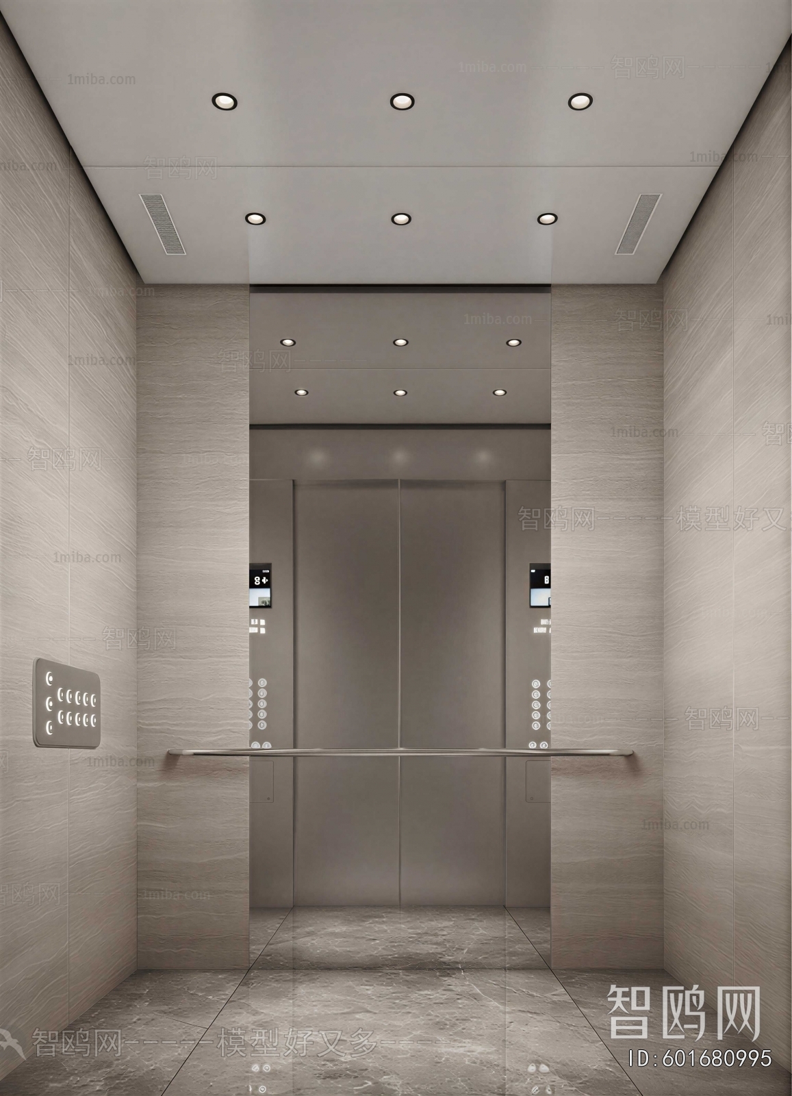 Modern Office Elevator Hall