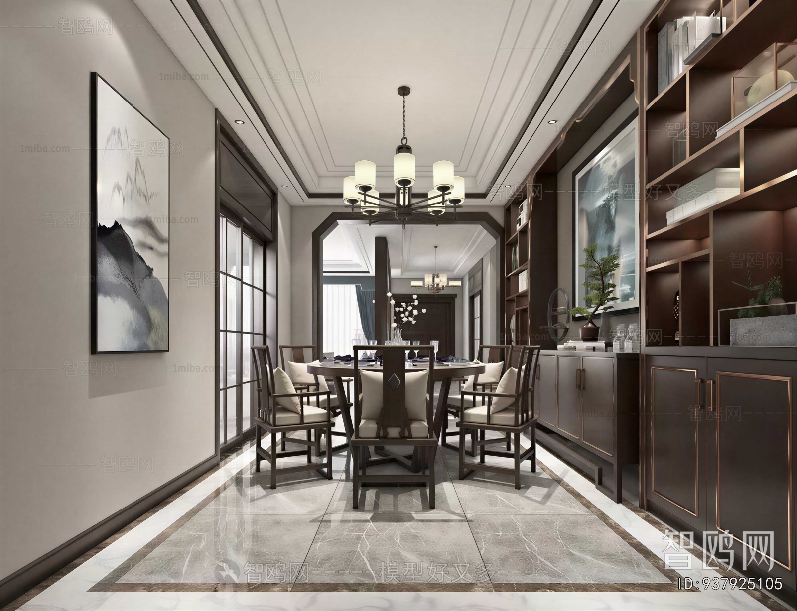 New Chinese Style Dining Room