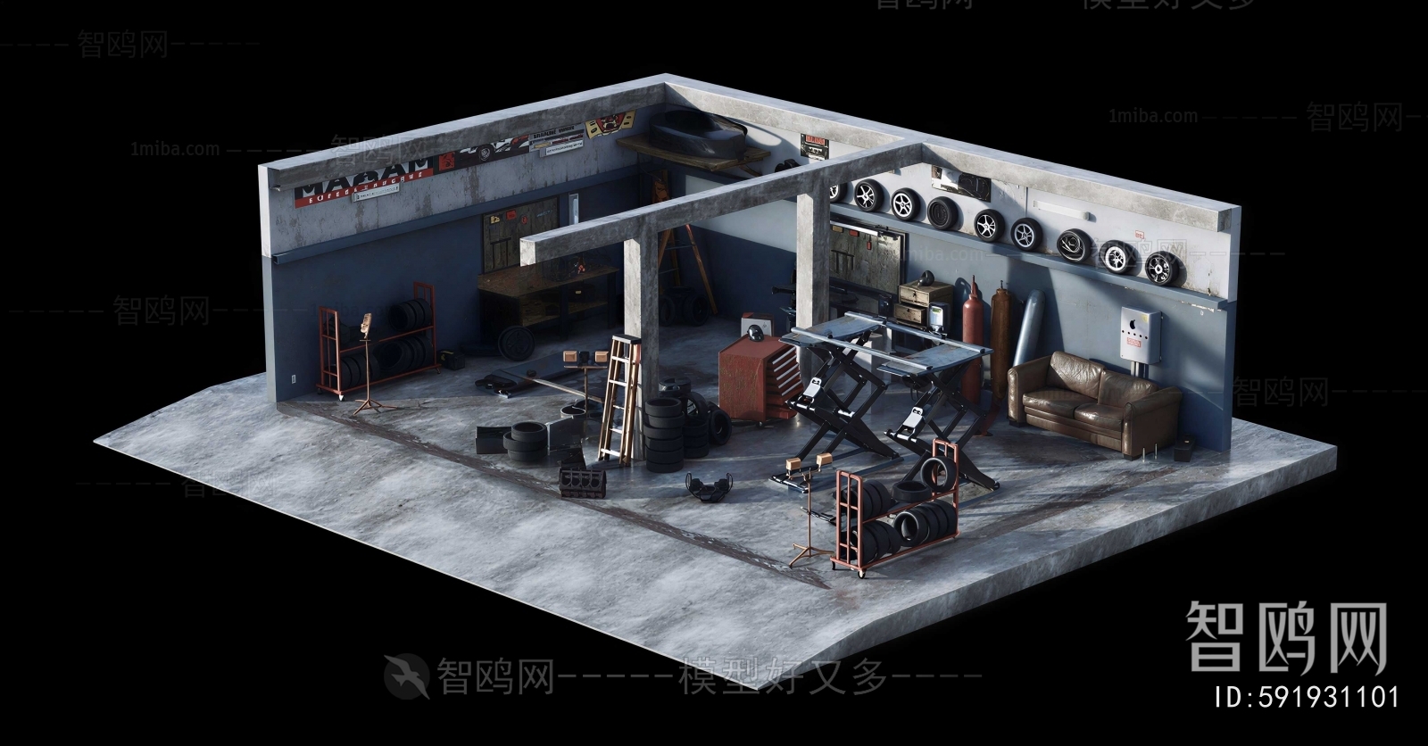 Modern Automobile Repair Shop