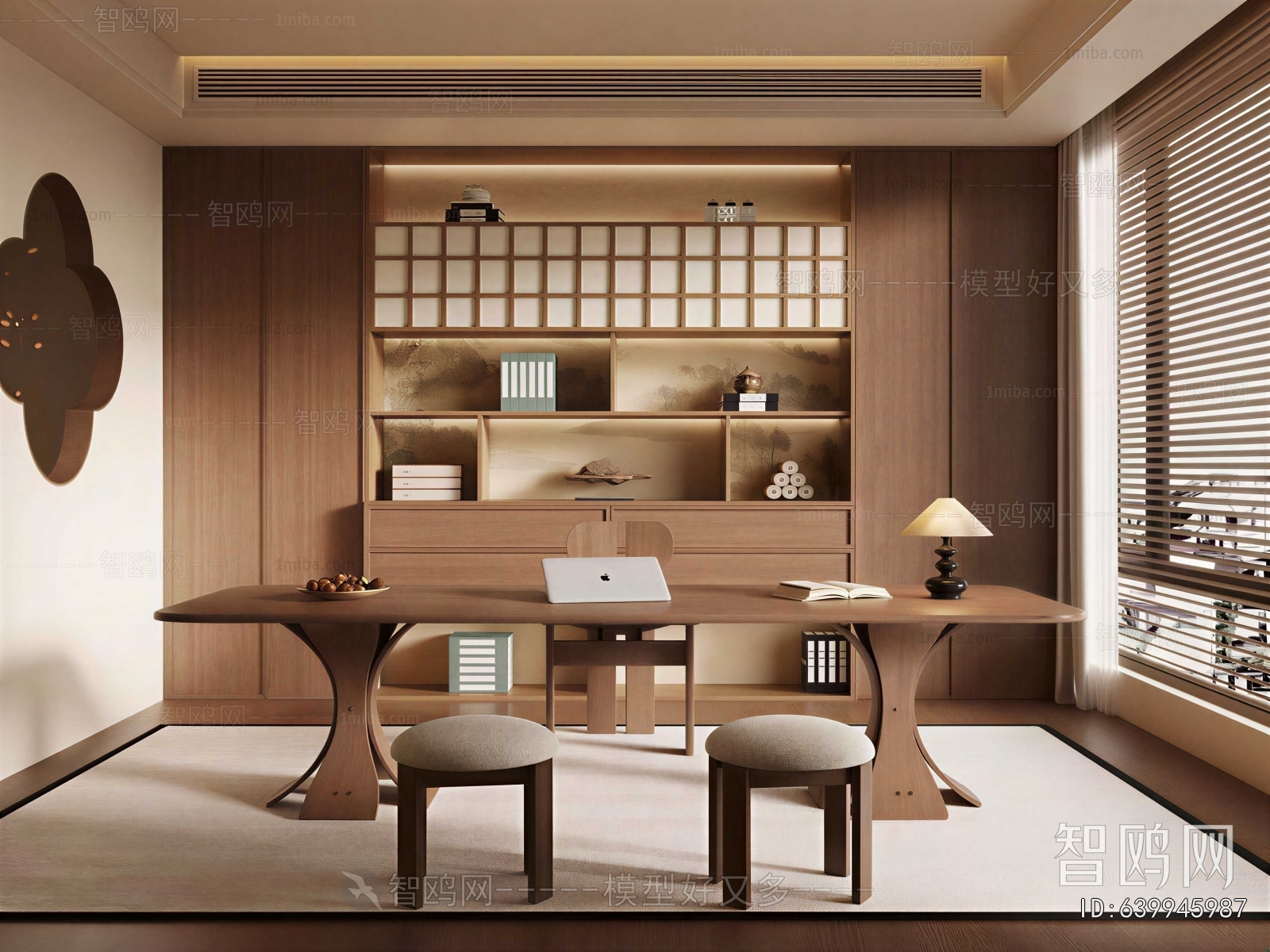 New Chinese Style Study Space